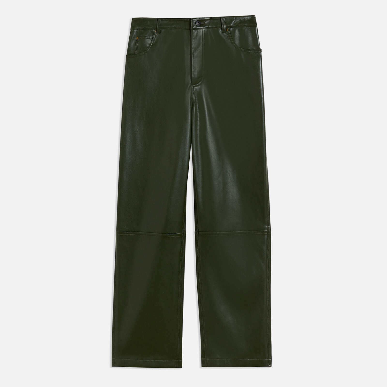 ted baker plaider faux leather trousers - uk 14