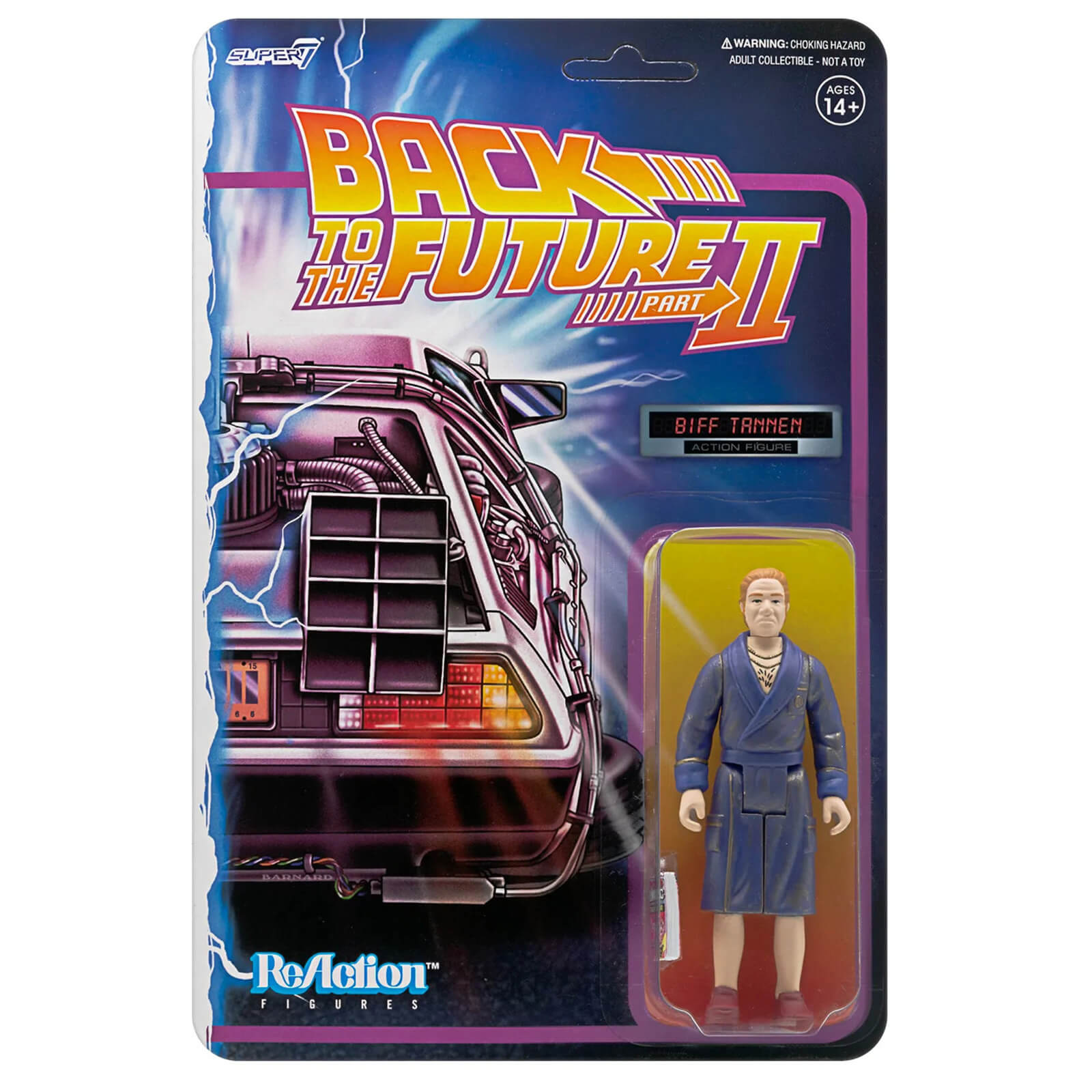Image of Super7 Back To The Future Part II ReAction Figure - Biff Tannen (Bathrobe)
