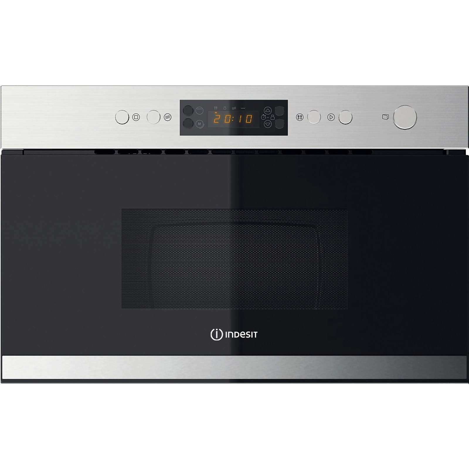 Indesit Aria MWI3213IX Built In Microwave With Grill - Stainless Steel