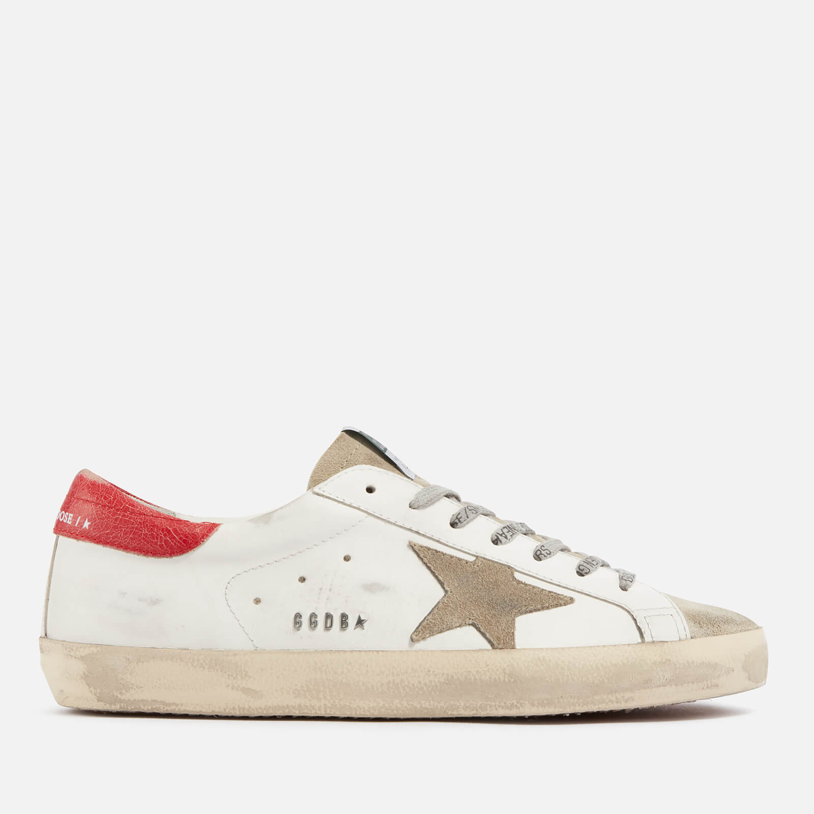 Golden Goose Men's Superstar Leather and Suede Trainers - UK 8