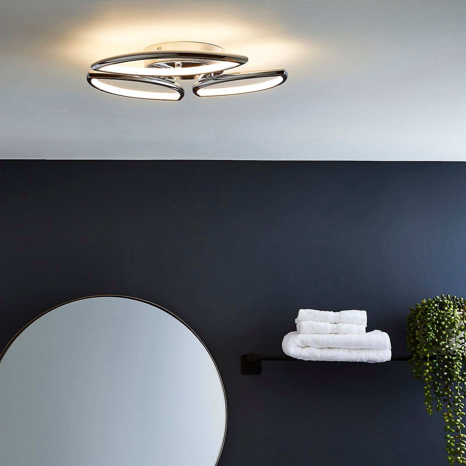 Homebase Edit - Denver 3 Light LED Bathroom Light - Chrome thumbnail