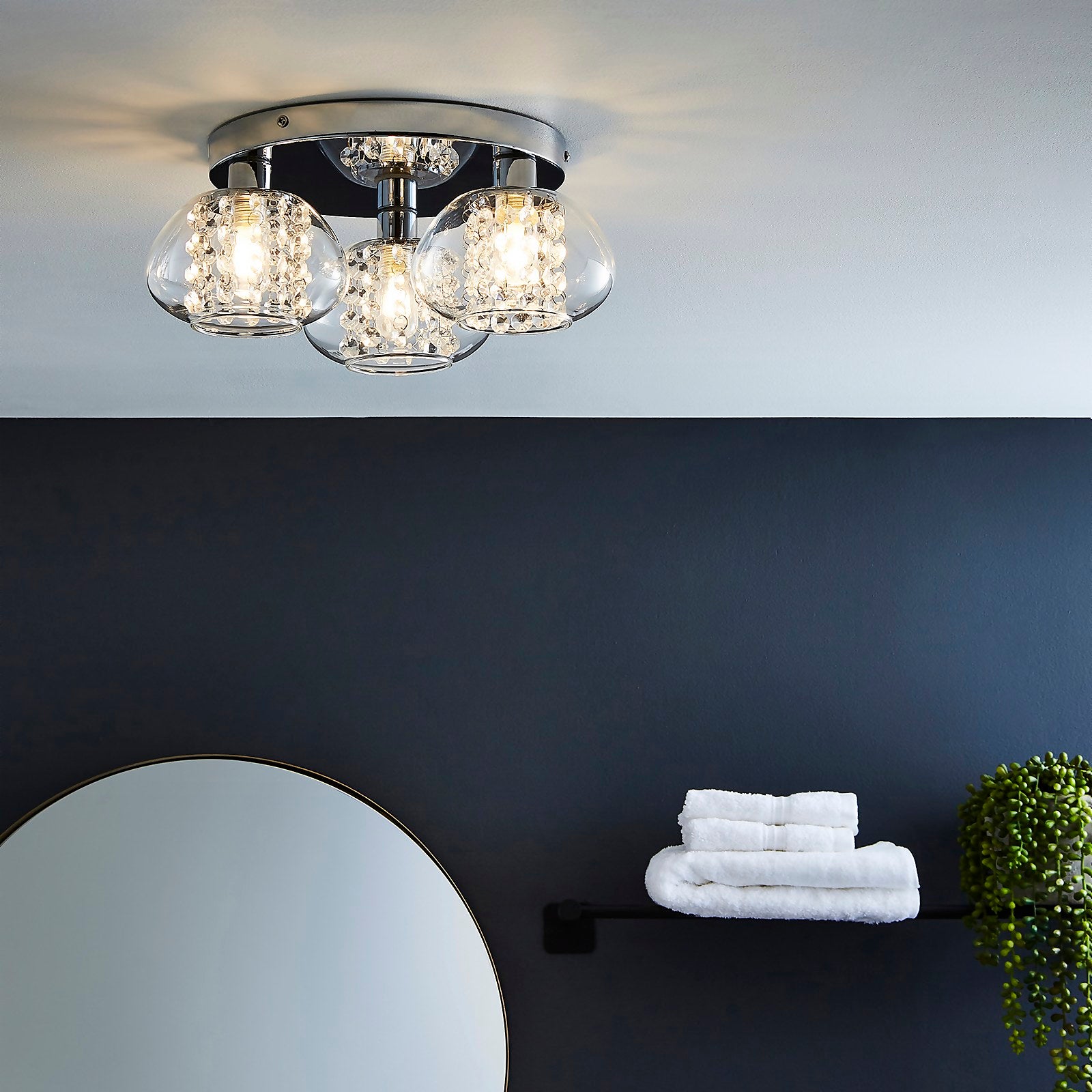 Homebase Edit - Vancouver Glam Bathroom Light thumbnail