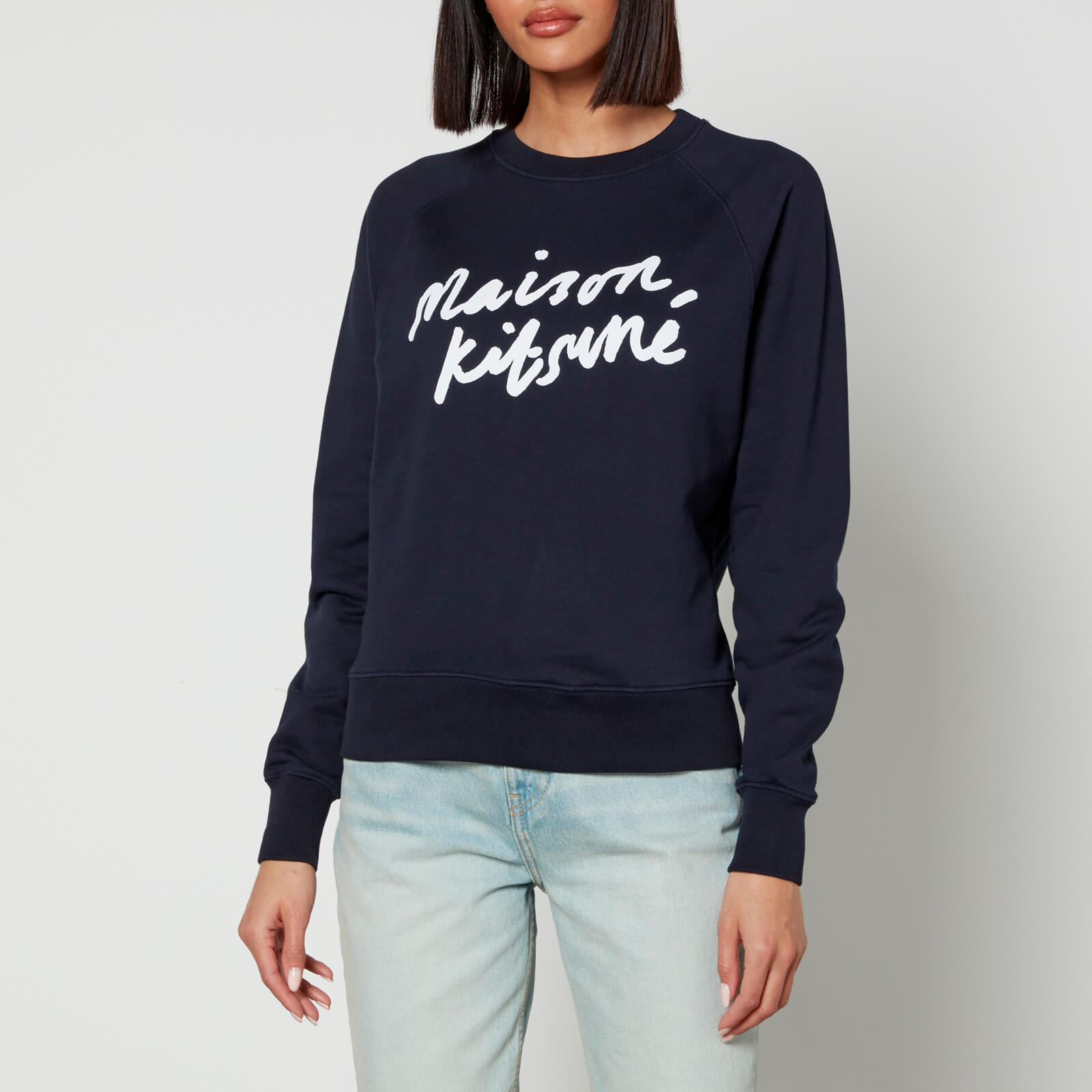 Maison Kitsuné Handwriting Cotton-Jersey Sweatshirt - S