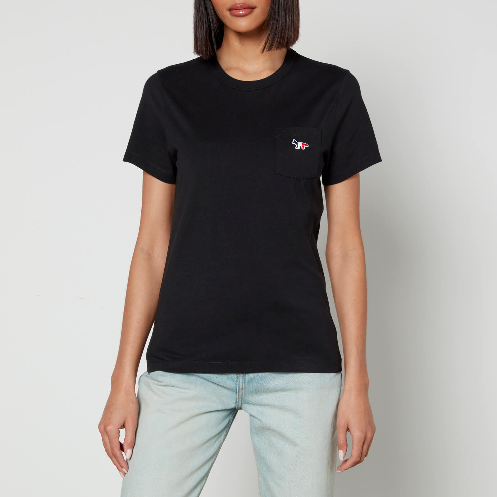 Maison Kitsuné Embroidered Cotton T-Shirt - L