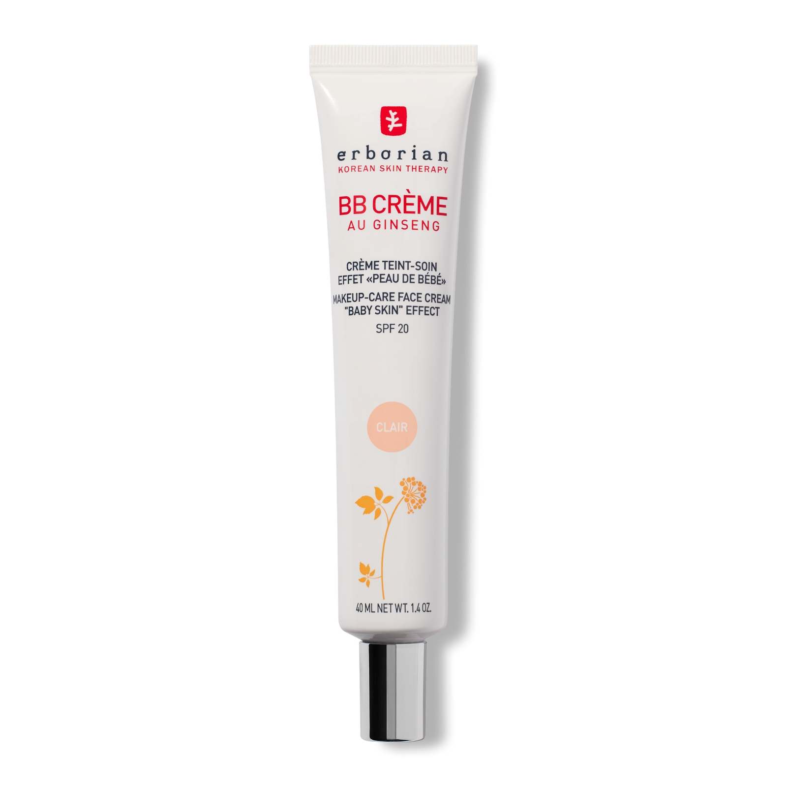 BB Cream 40ml - Base de maquillaje hidratante de cobertura media con FPS20 para piel irregular (Varios tonos) - Clair