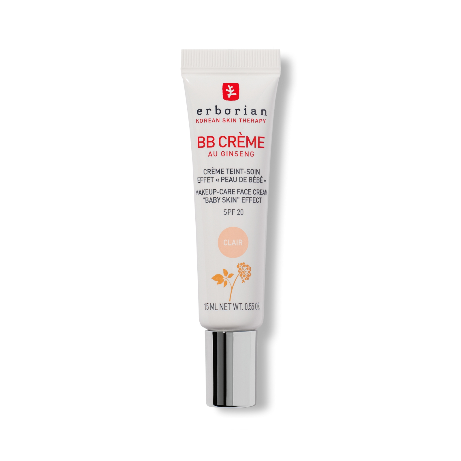 BB Cream 15ml - Base de maquillaje hidratante de cobertura media con FPS20 para piel irregular (Varios tonos) - Clair
