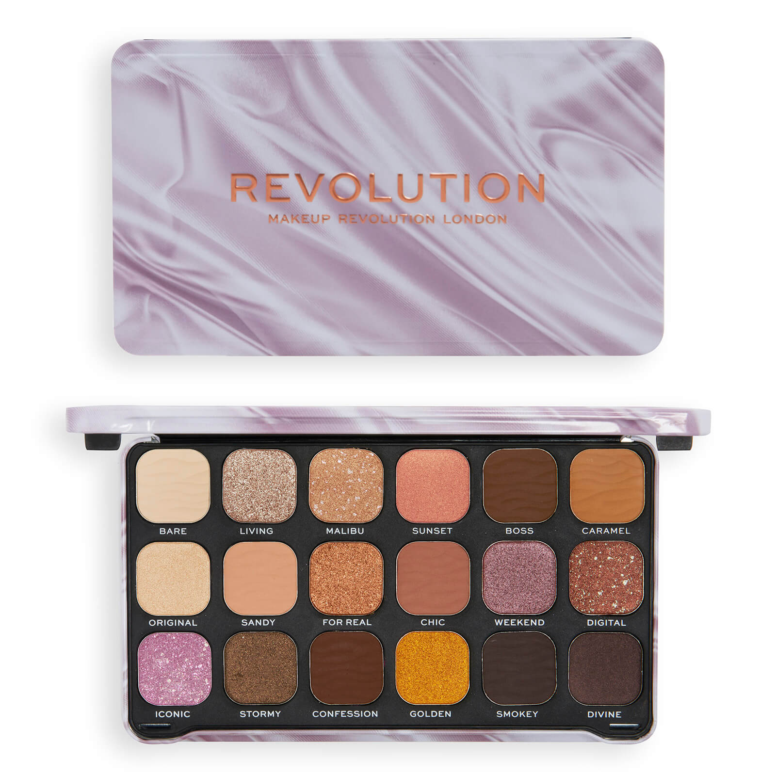 Image of Makeup Revolution Forever Flawless Shadow Palette - Nude Silk