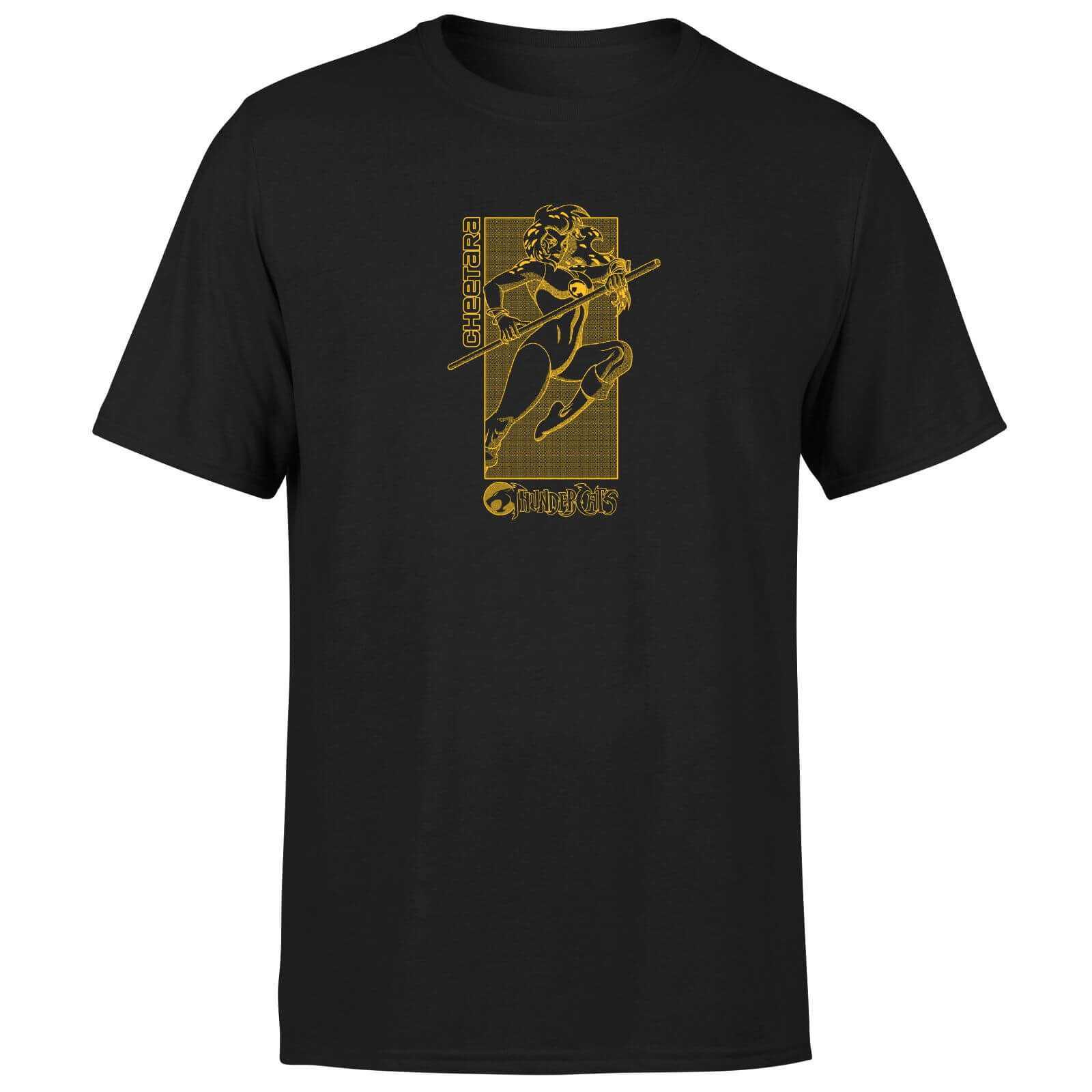 Thundercats Cheetara Yellow Unisex T-Shirt - Black - S - Black