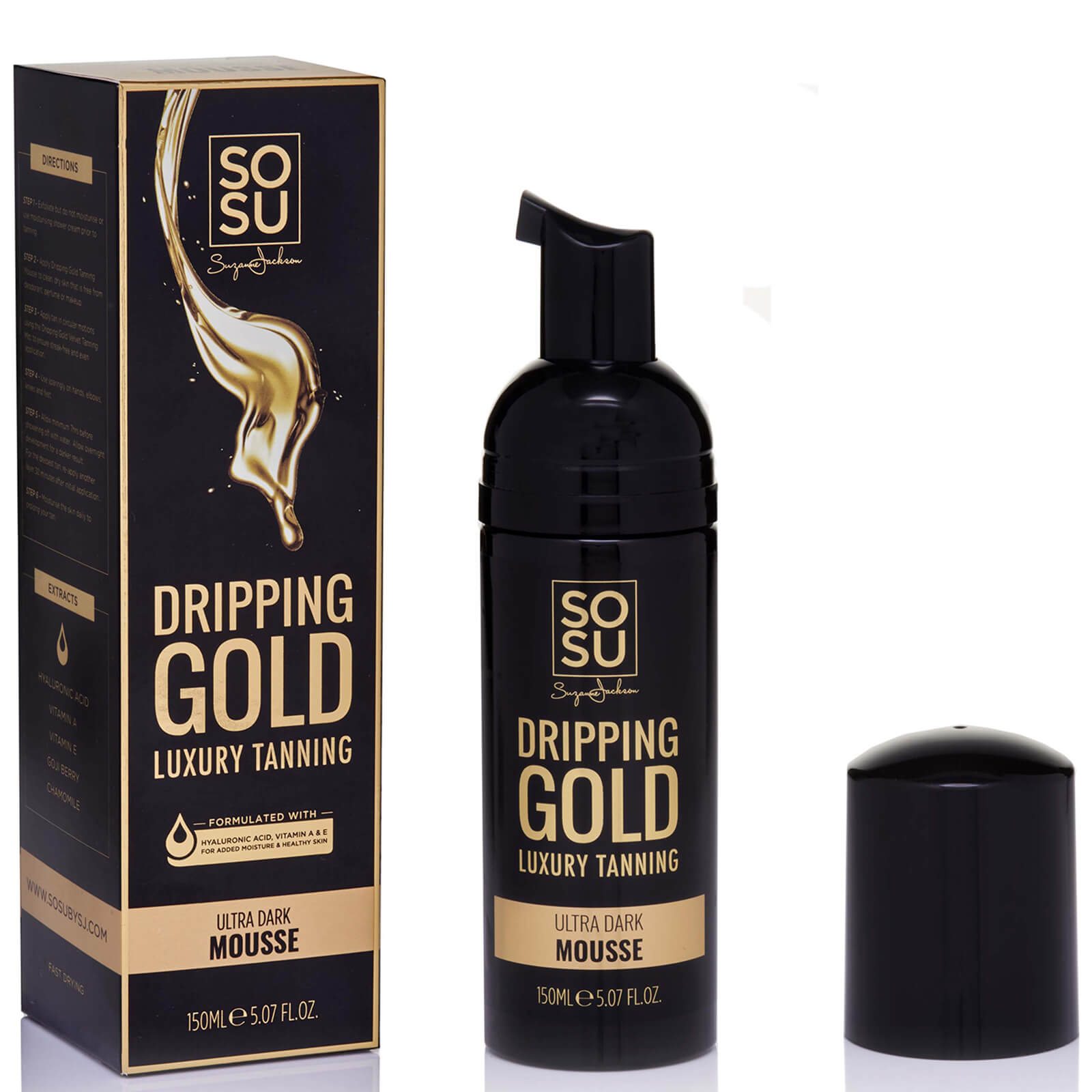 Dripping Gold Luxury Tanning Mousse (various Shades) - Ultra Dark In Black