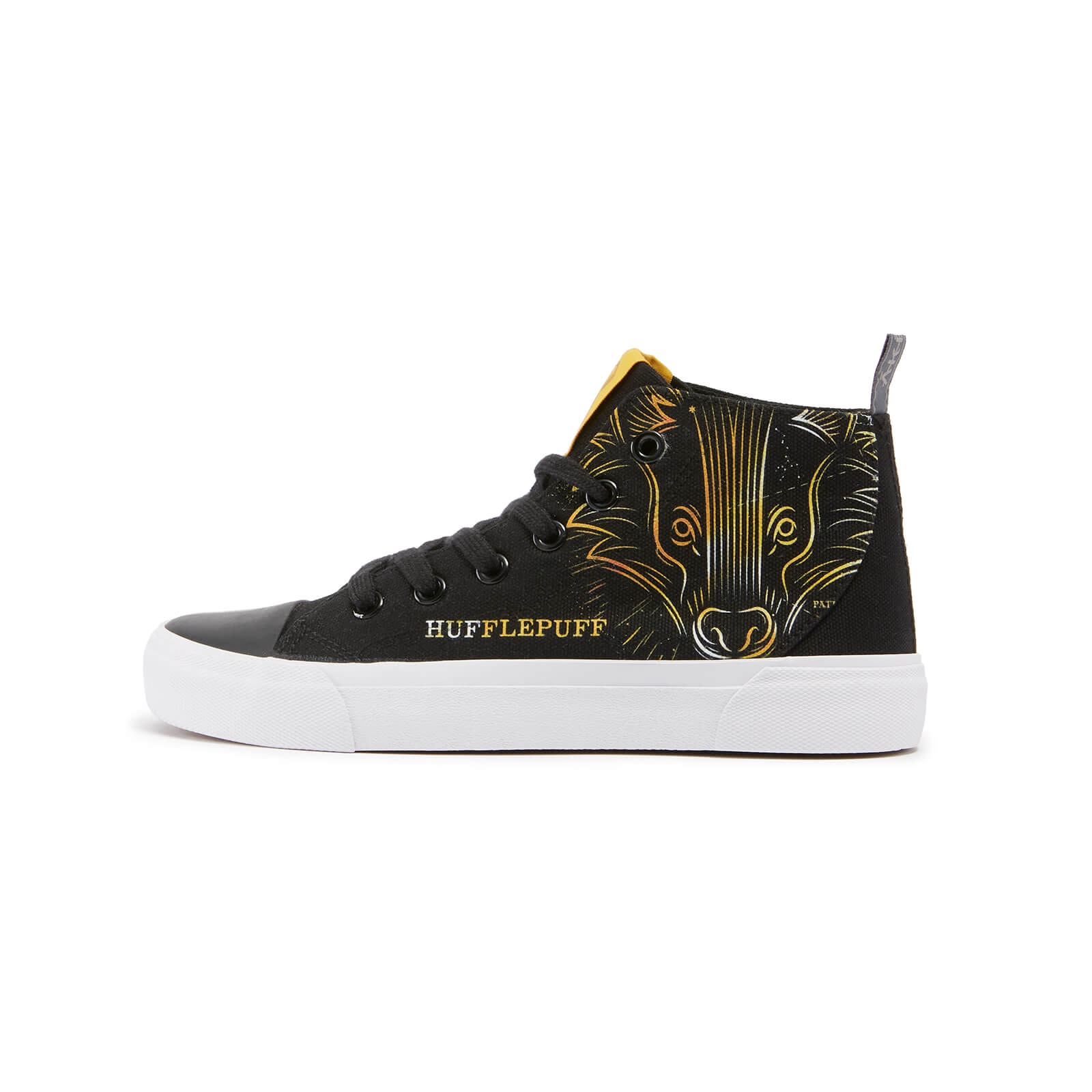 Akedo x Harry Potter Hufflepuff Kids High Top Black - UK Kids 2 / EU34