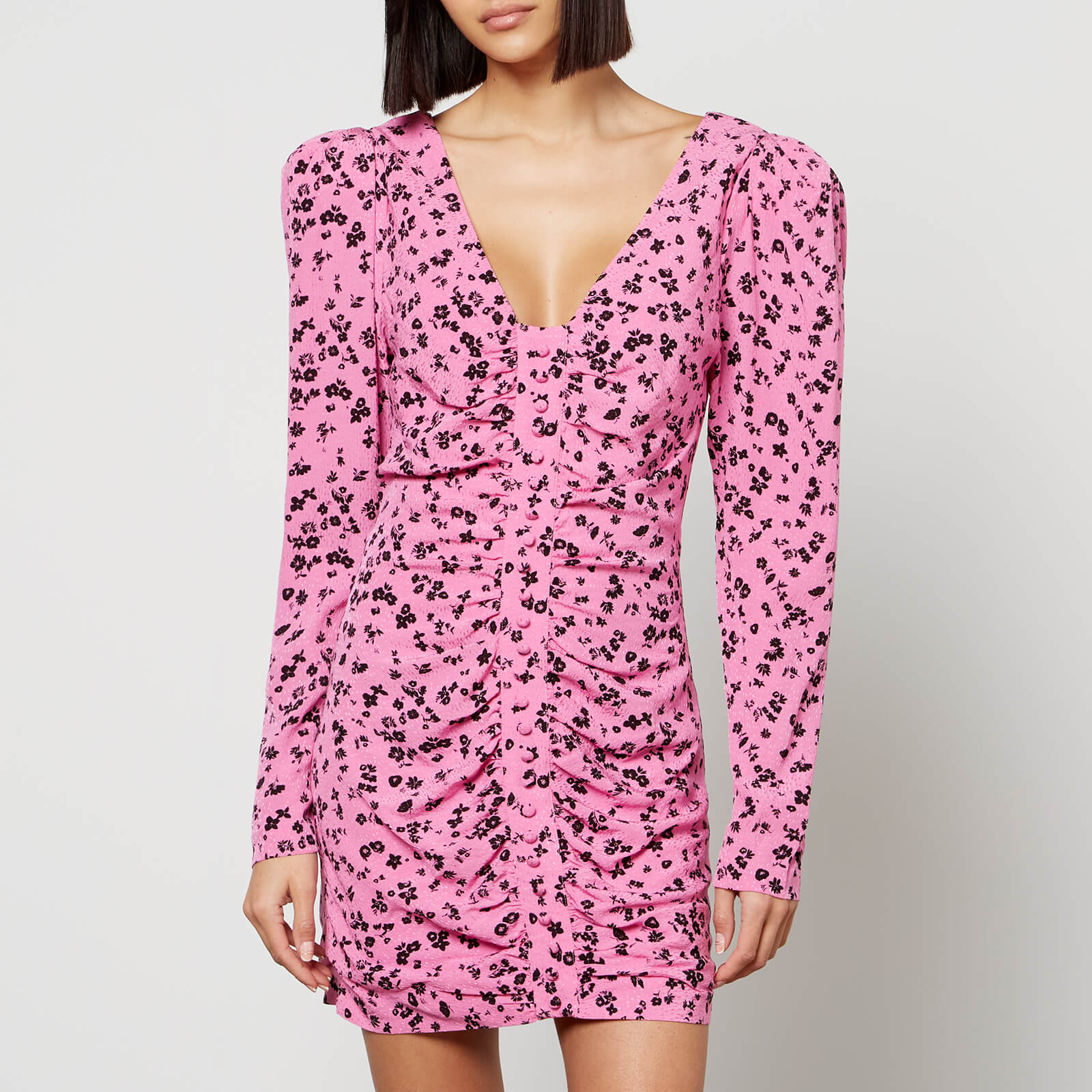 Rotate Birger Christensen Floral-Jacquard Mini Dress - DK 32/UK 4