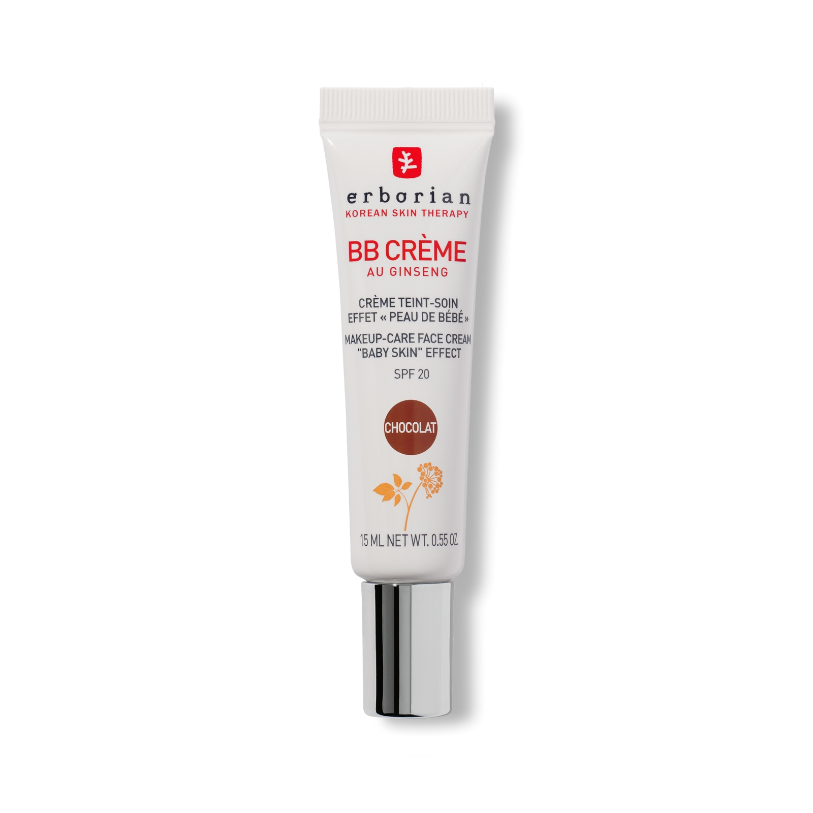 BB Cream 15ml - Base de maquillaje hidratante de cobertura media con FPS20 para piel irregular (Varios tonos) - Chocolat