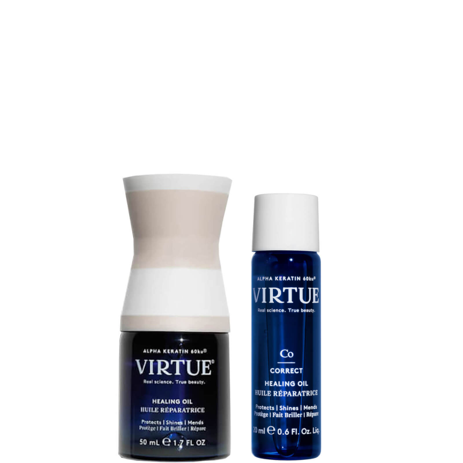 VIRTUE Heal and Shine Hair Oil Duo for Dry or Damaged Hair