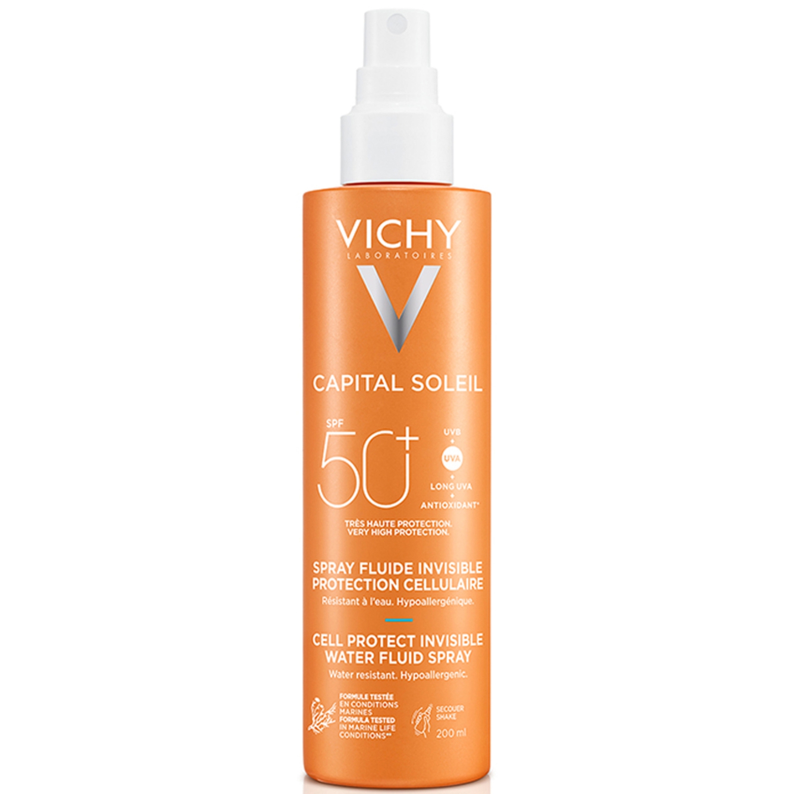 

Vichy Capital Soleil Cell Protect Invisible High UVA and UVB Sun Protection Spray SPF50+ 200ml