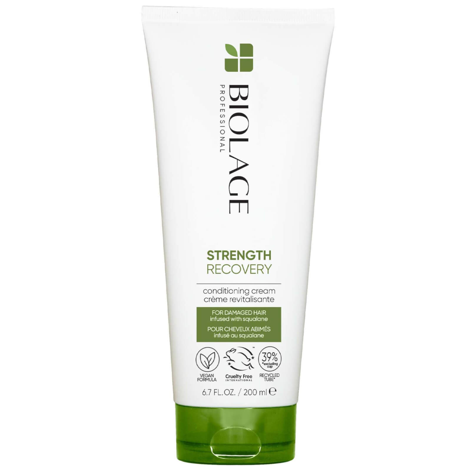 Image of Biolage Professional Strength Recovery Vegan Nourishing Conditioner with Squalane for Damaged Hair 200ml