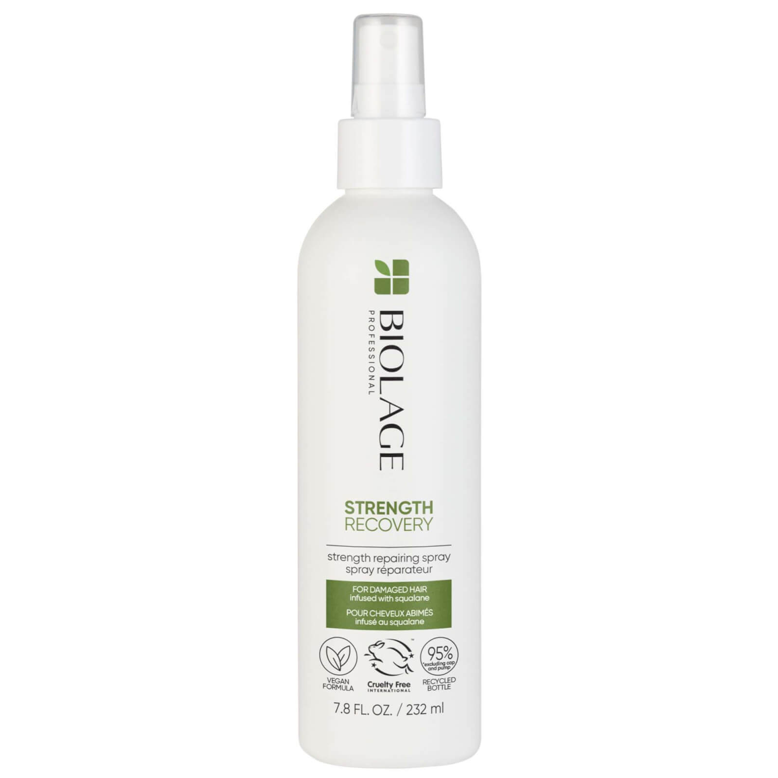 Biolage Professional Strength Recovery Vegan Repairing Leave-in Spray with Squalane for Damaged Hair