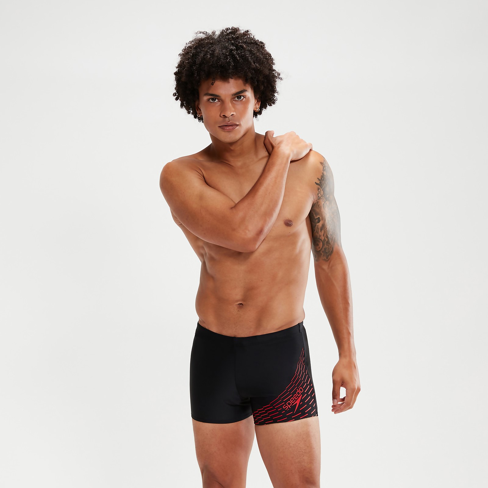 Boxer de bain Homme Medley Logo noir/rouge