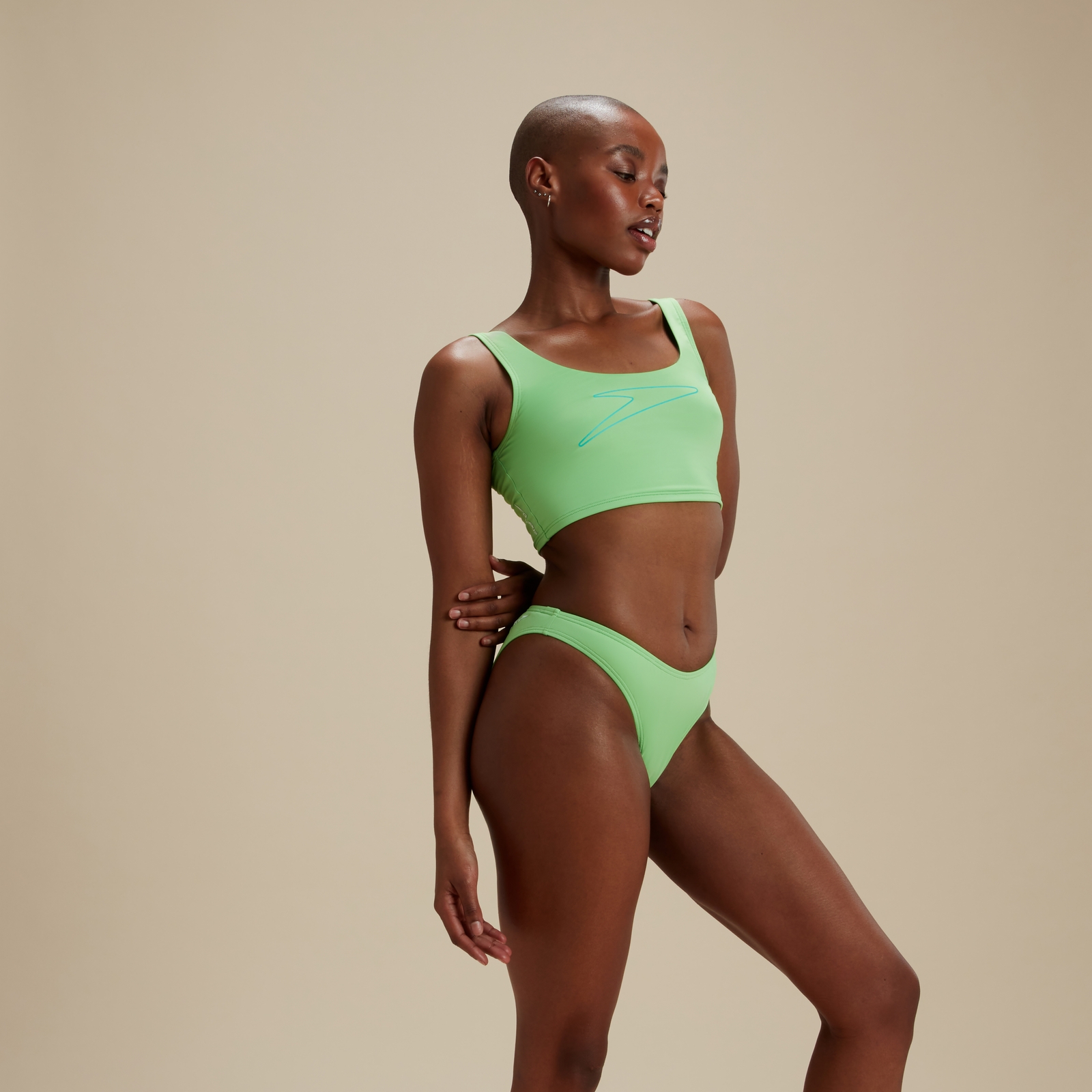 FLU3NTE Bikini Bottom Green
