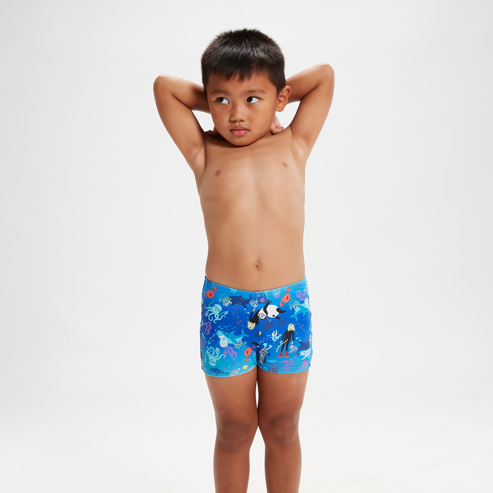 Infant Boys' Learn To Swim Aquashorts Blue/White
