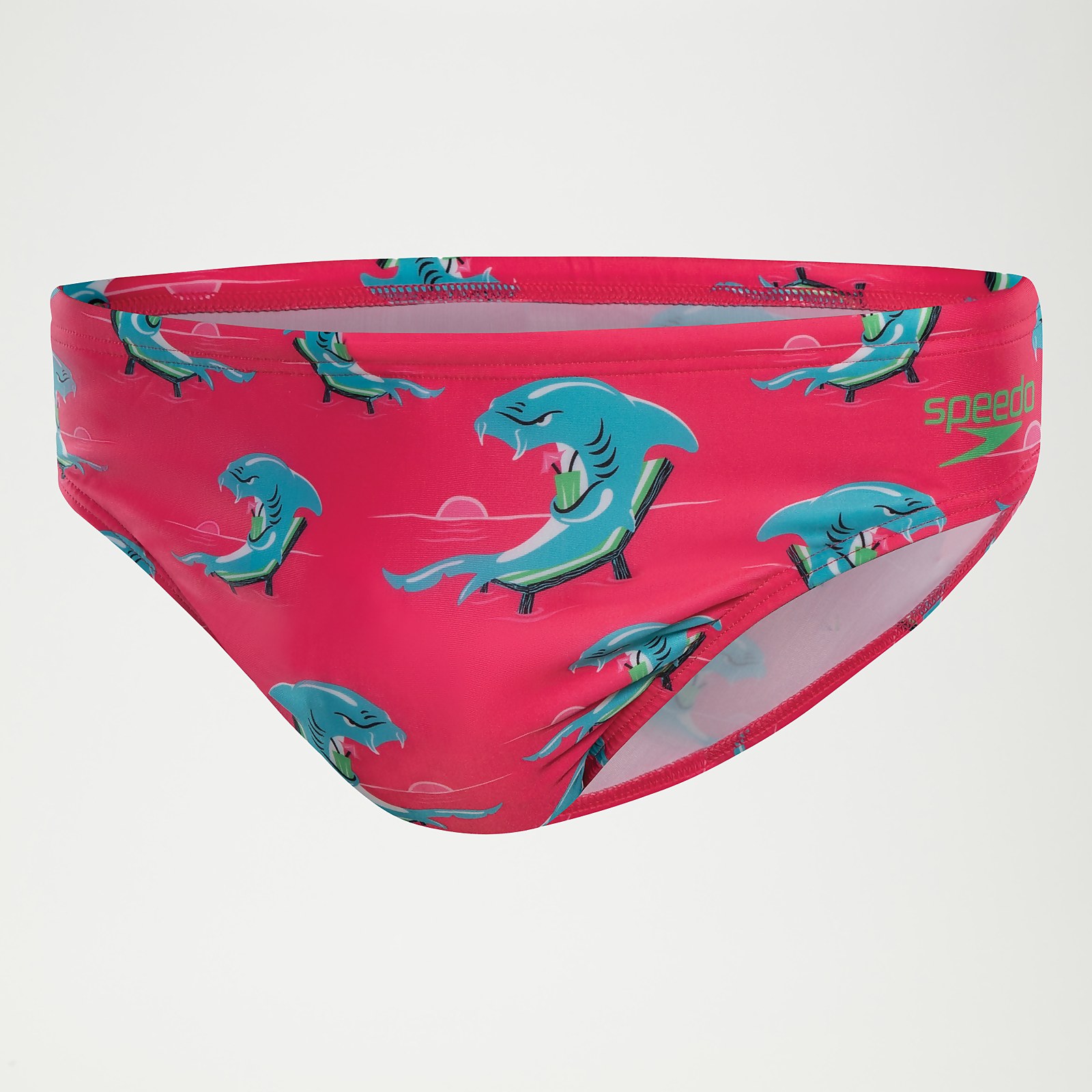 Slip de bain Homme Escape Shark Alarm 5 cm rose