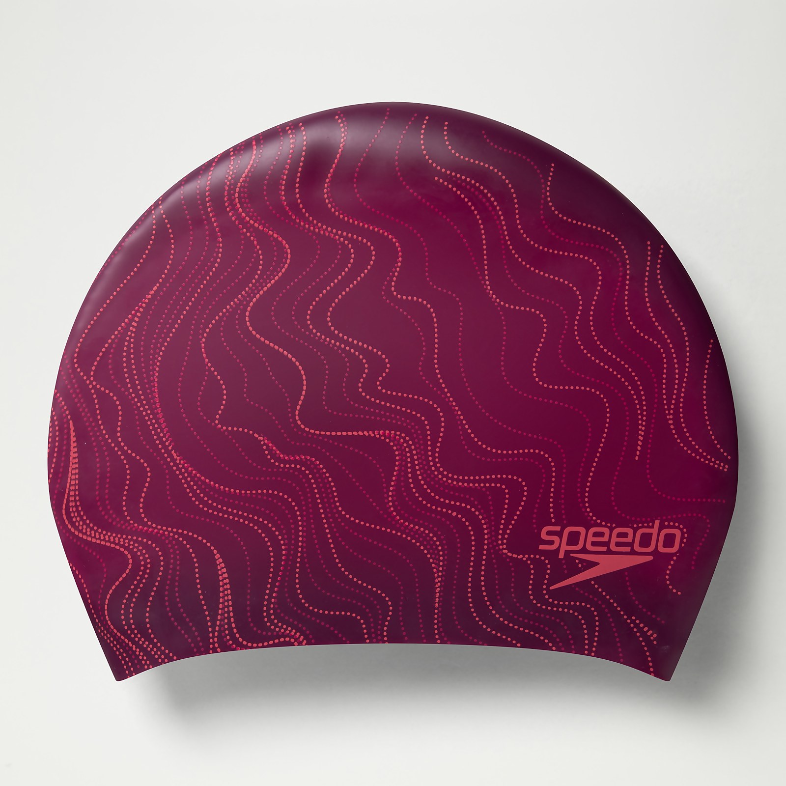 Bonnet de bain Adulte cheveux longs cerise