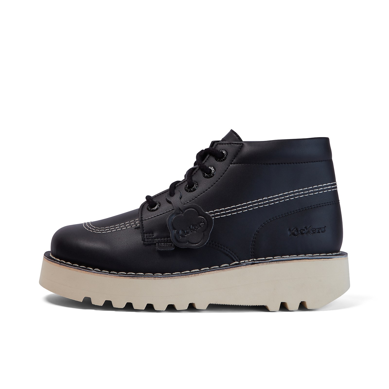 Adult Unisex Kick Hi Stack Leather Alternative Black