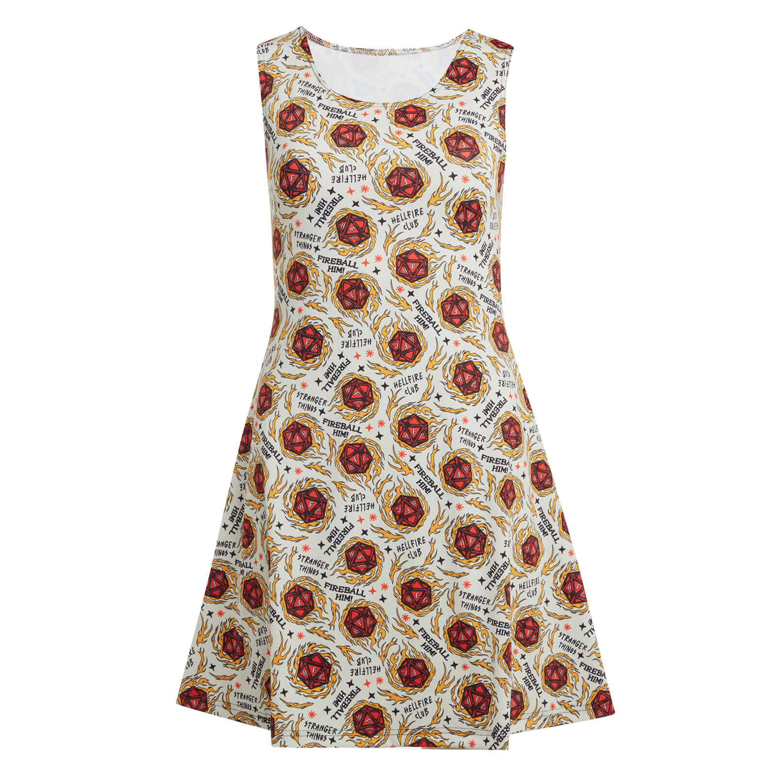 Supasuta x Stranger Things Fireball Him Skater Dress - S