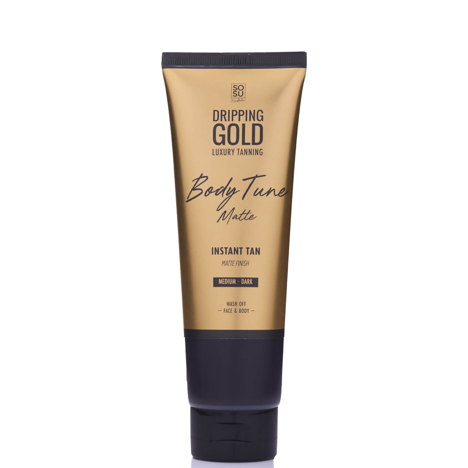 Dripping Gold Body Tune Instant Matte Self Tan 201ml (various Shades) - Medium-dark In Brown