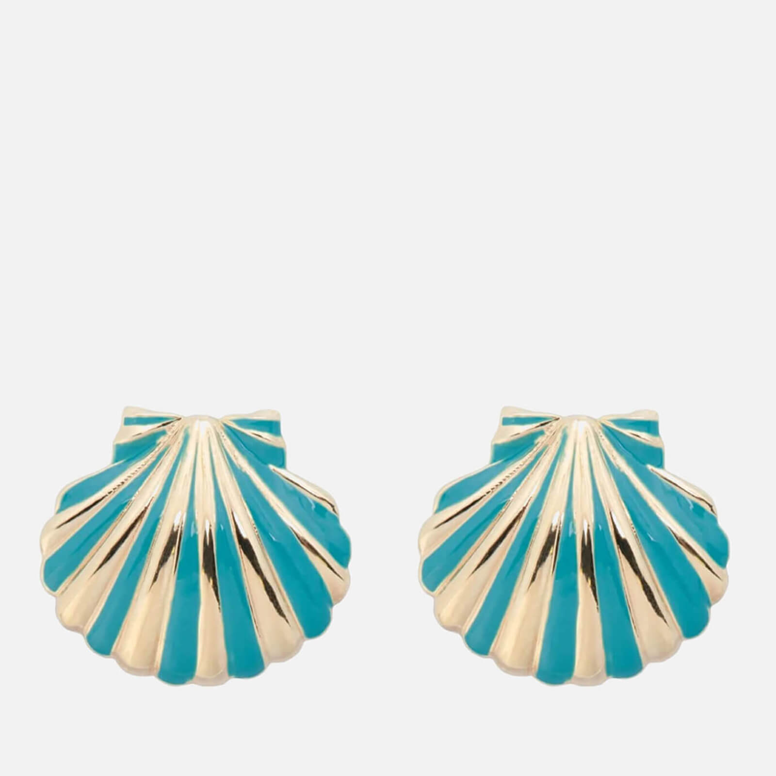 Image of anna + nina Single Venus Shell Enamel Stud Earring