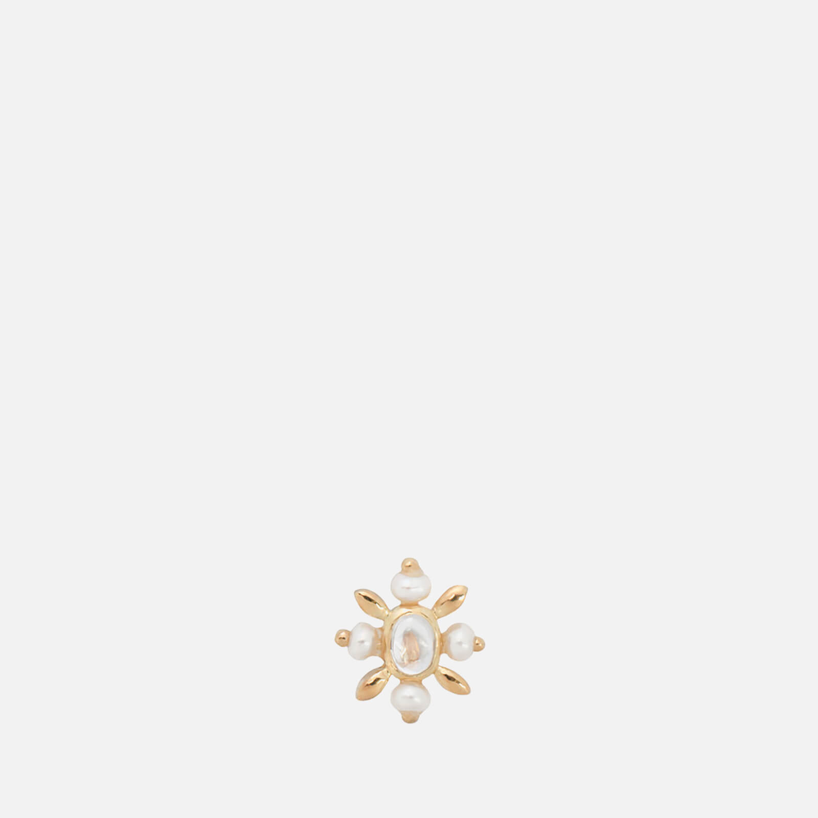 Image of anna + nina Single Antique Soul Gold-Plated Stud Earring