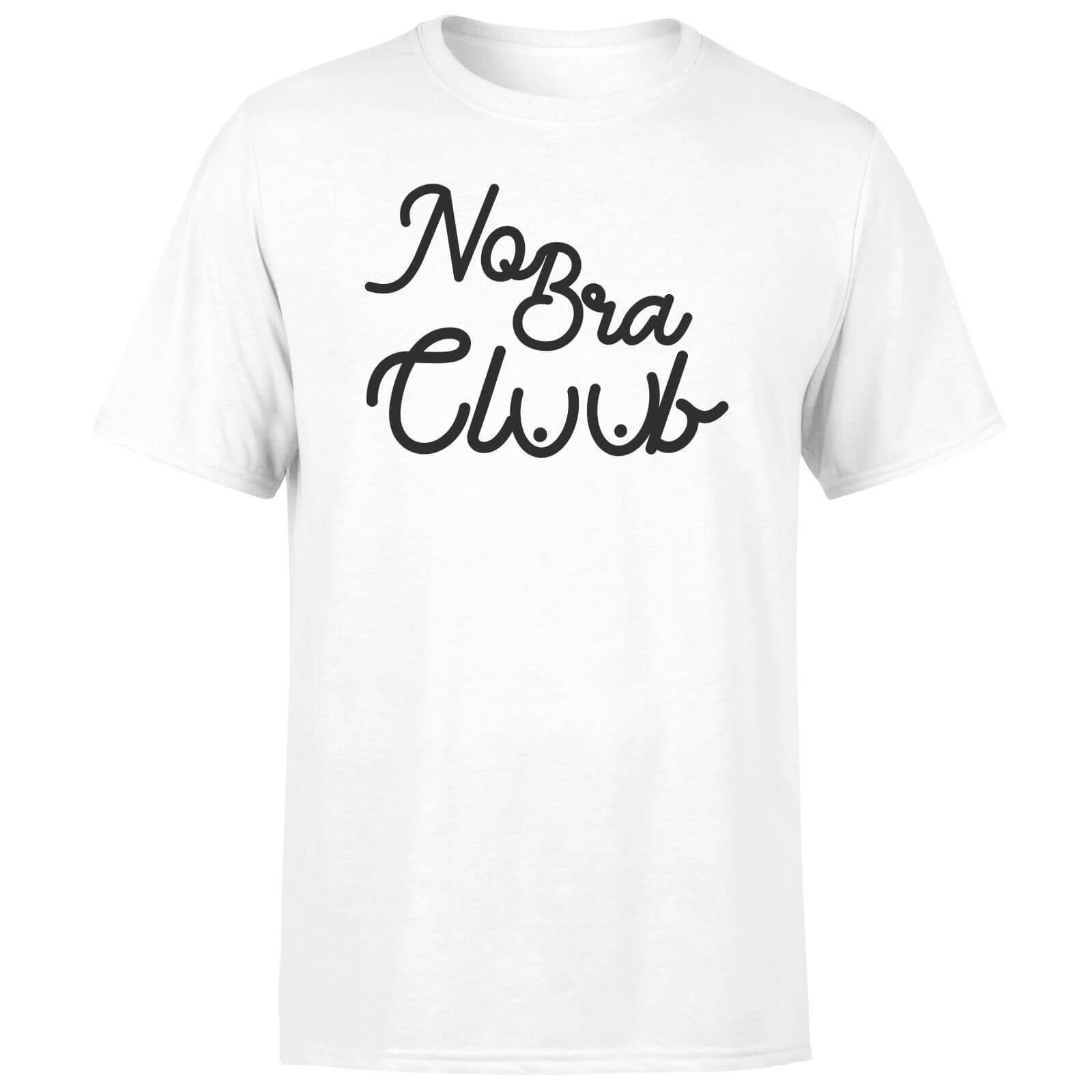 Hand Written No Bra Club Men's T-Shirt - White - XL - White