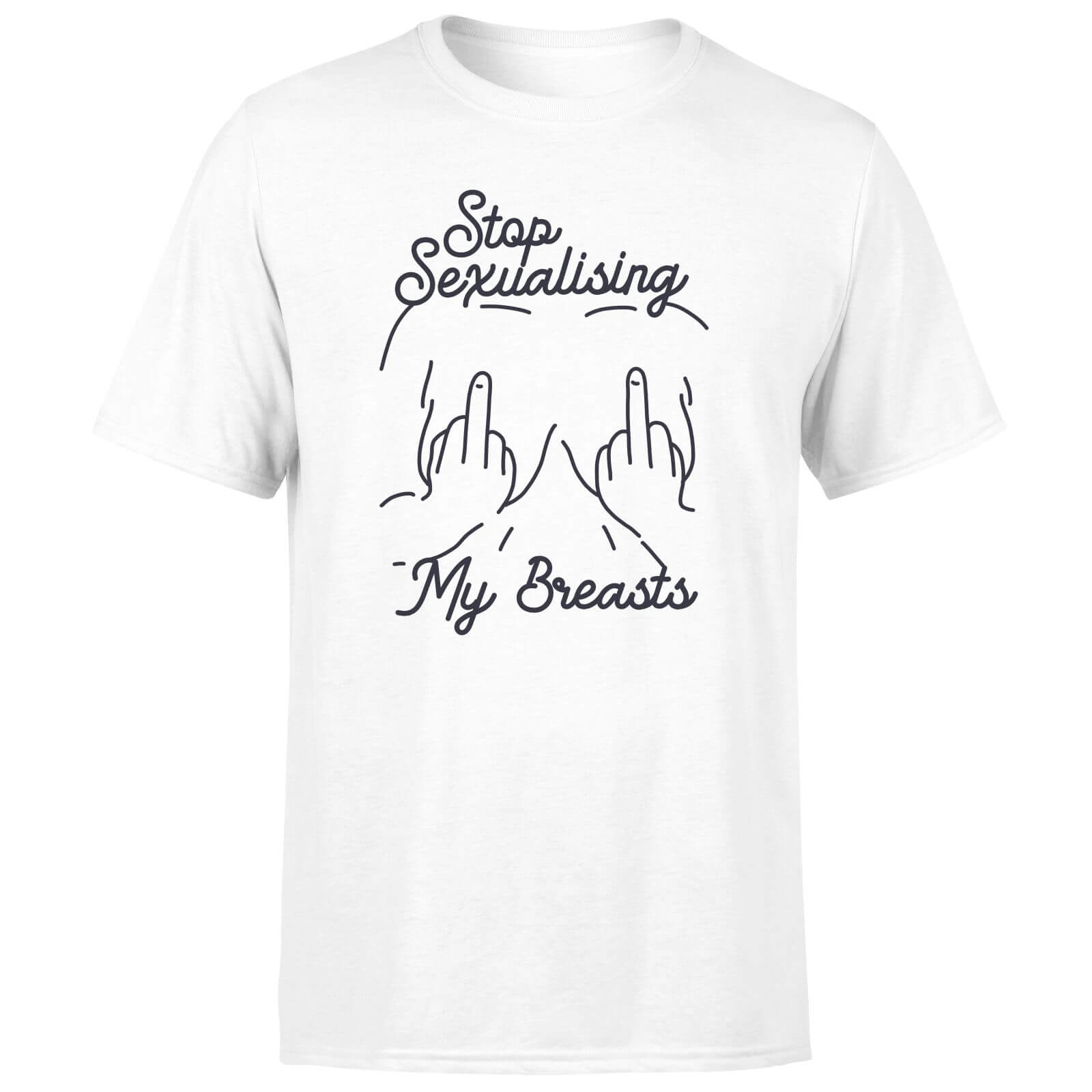 Stop Sexualising My Breasts Men's T-Shirt - White - XL - White