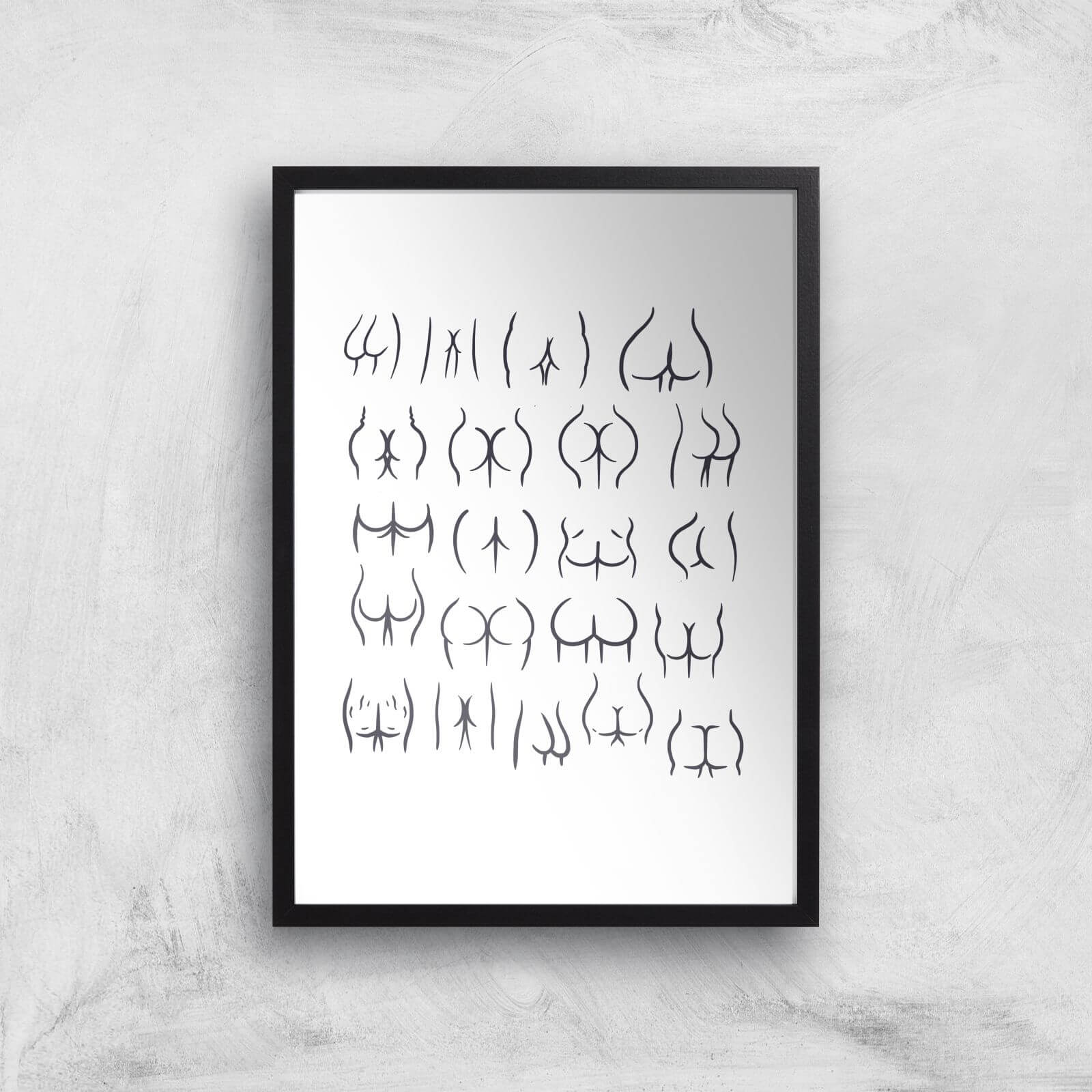 Buns Giclee Art Print - A4 - Black Frame