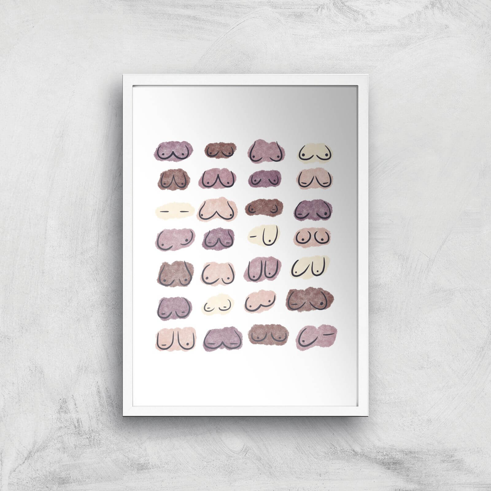 Hoohas Spoldges Giclee Art Print - A4 - White Frame