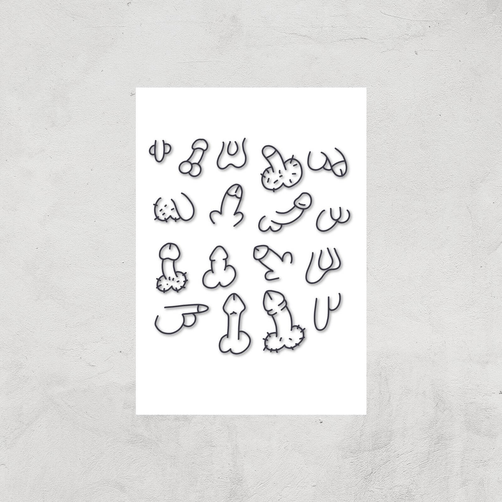 Old Chaps Giclee Art Print - A4 - Print Only
