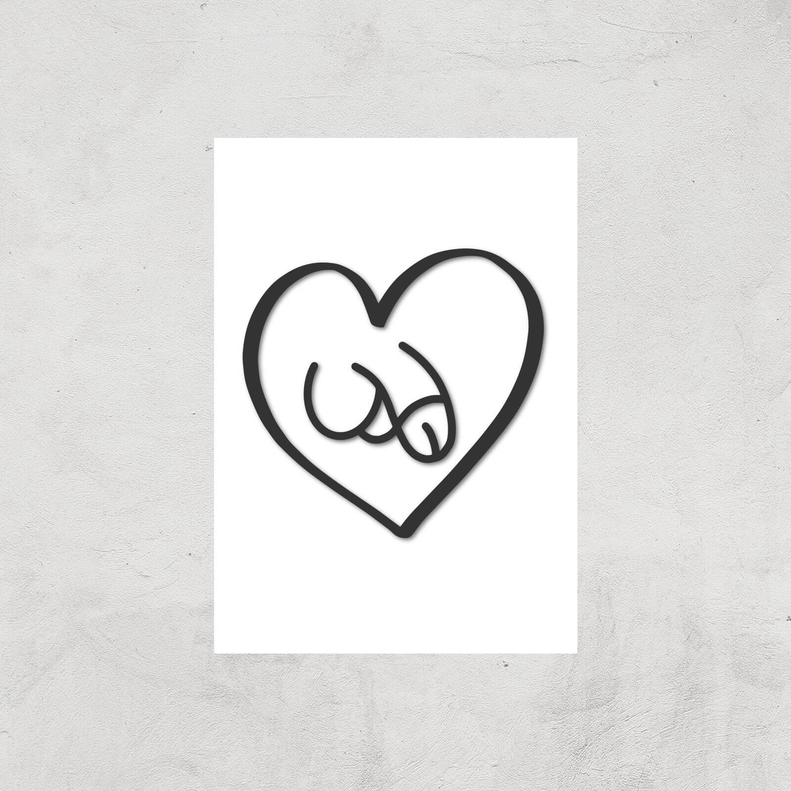 Phallus Love Giclee Art Print - A4 - Print Only