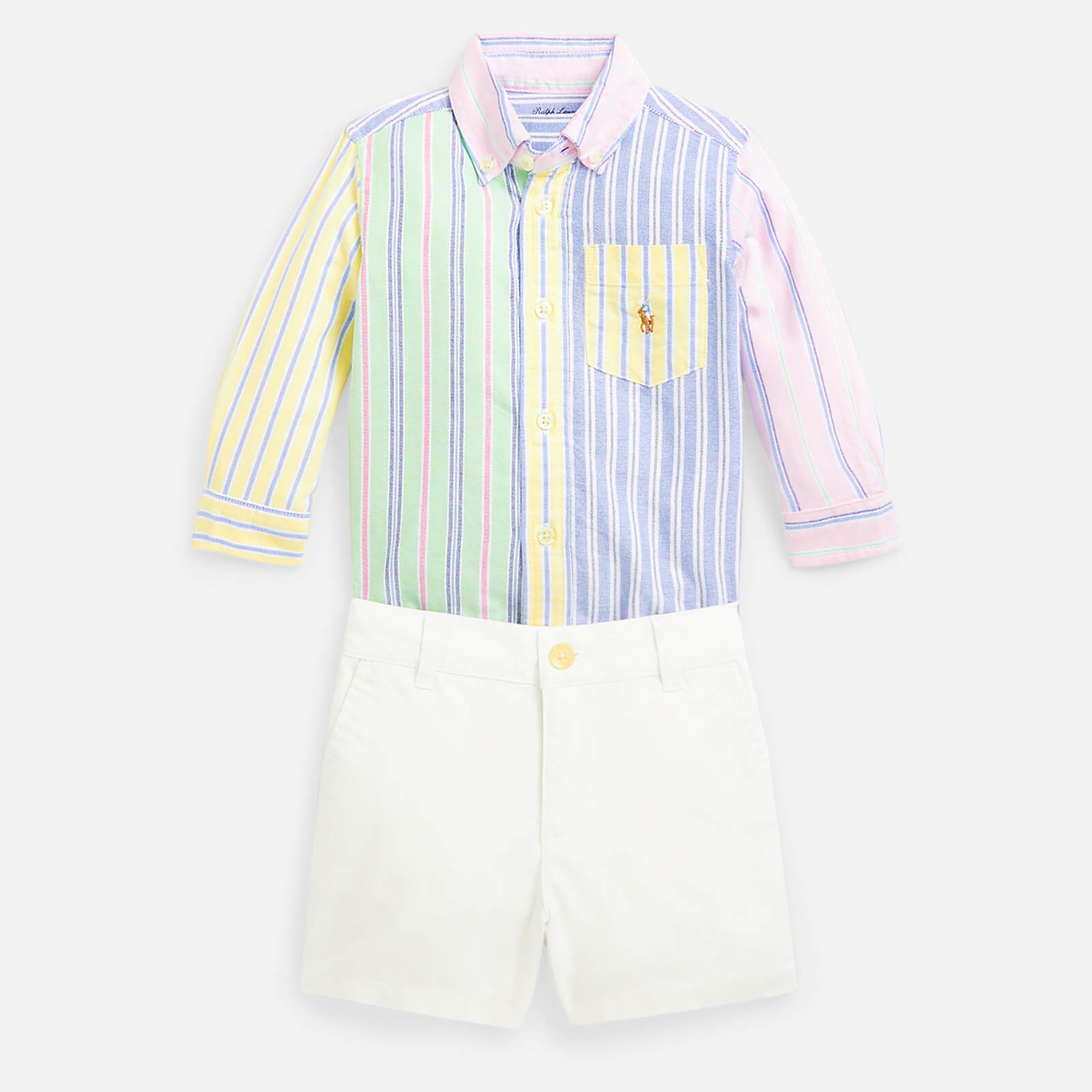 Polo Ralph Lauren Baby Boys' Cotton-Blend Shirt And Shorts Set - 9 Months