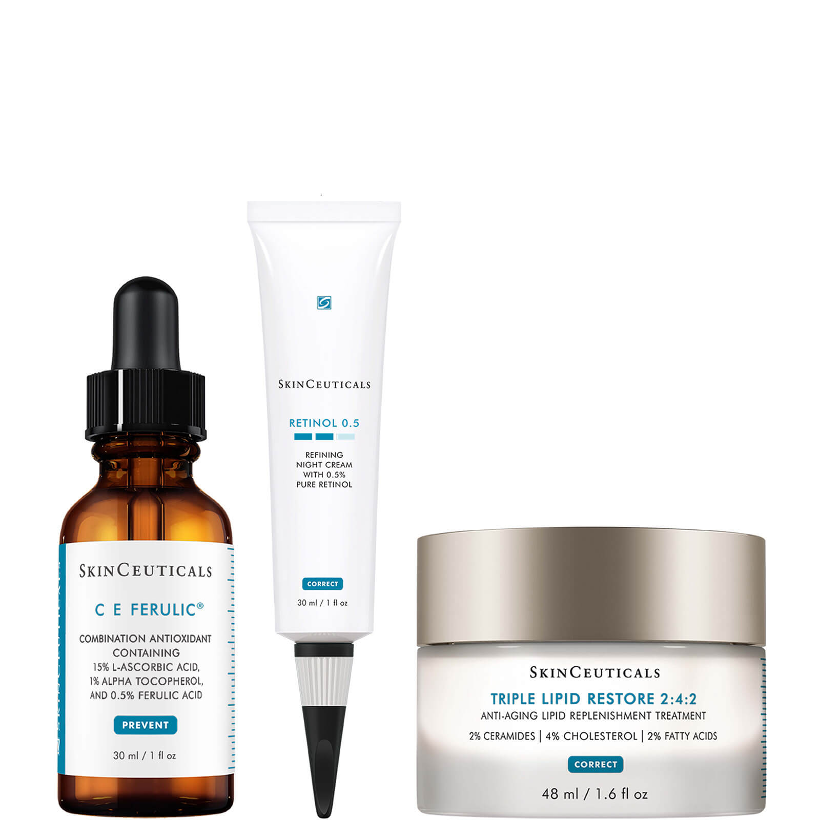 SkinCeuticals C E Ferulic Vitamin C and Replenishing Retinol Regimen for Wrinkles (Worth $385.00)