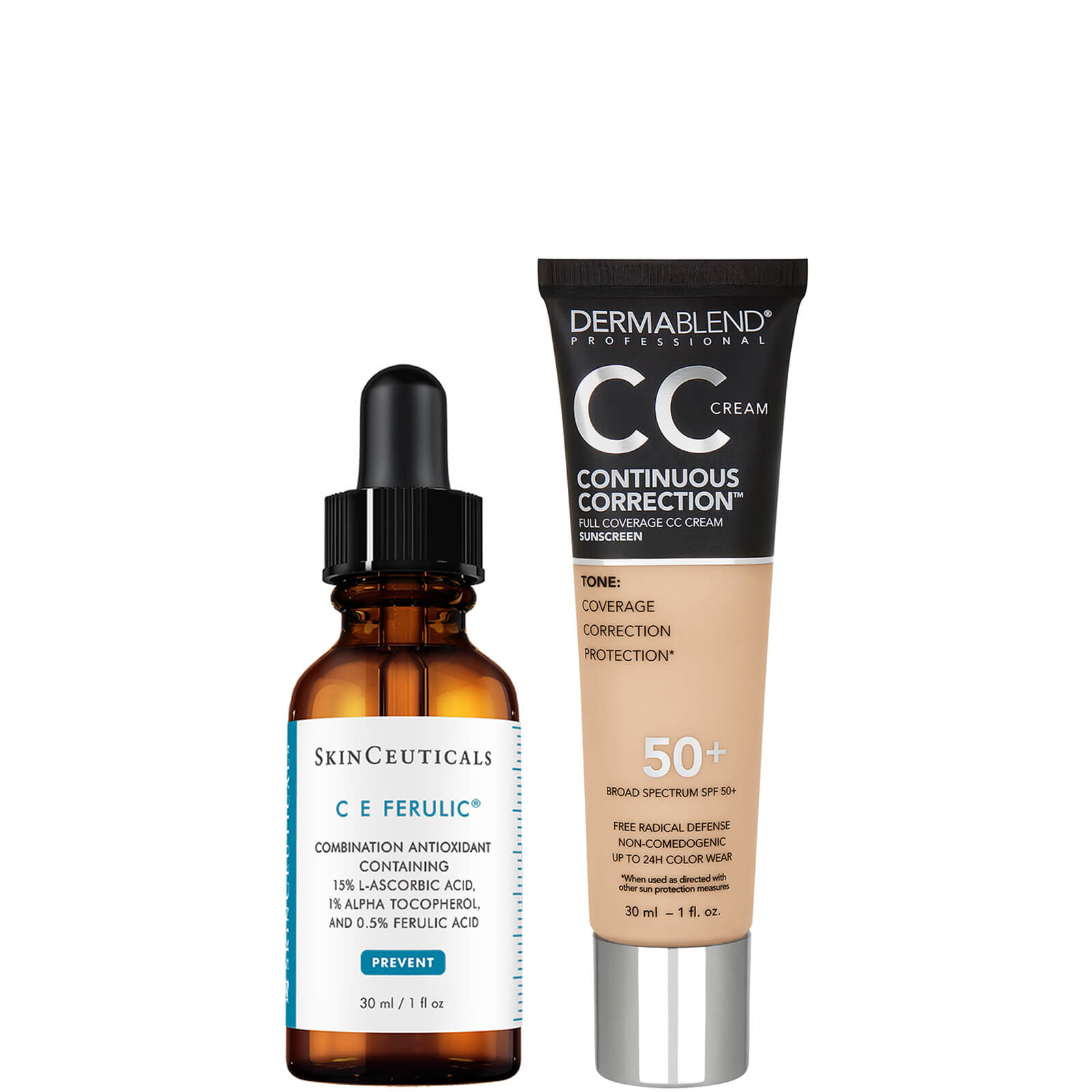 SkinCeuticals and Dermablend Anti-Aging Brightening Duo with Vitamin C and Niacinamide (Various Shades) ($223 Value) - 30N Light 2