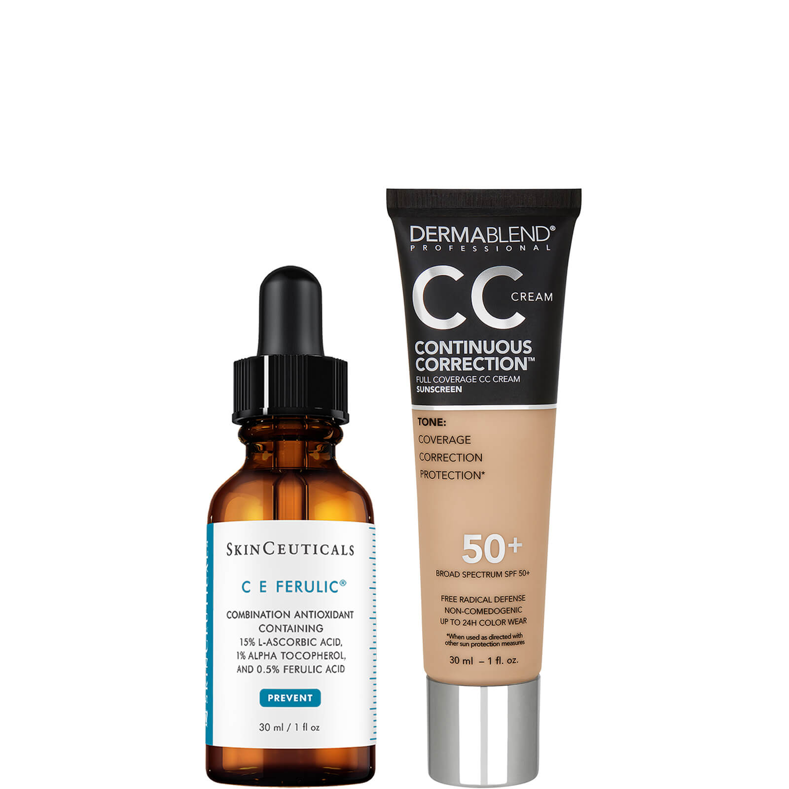 SkinCeuticals and Dermablend Anti-Aging Brightening Duo with Vitamin C and Niacinamide (Various Shades) ($223 Value) - 37N Medium 1