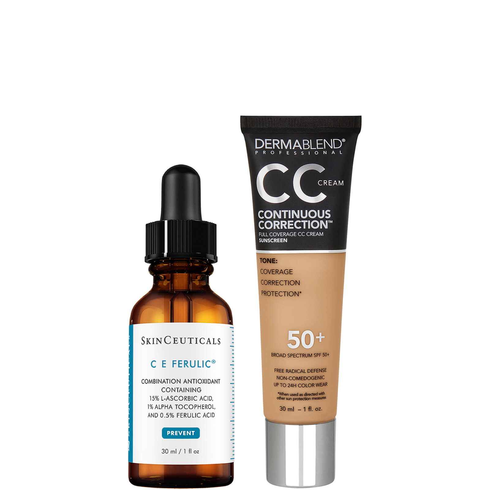 SkinCeuticals and Dermablend Anti-Aging Brightening Duo with Vitamin C and Niacinamide (Various Shades) ($223 Value) - 43N Medium 3