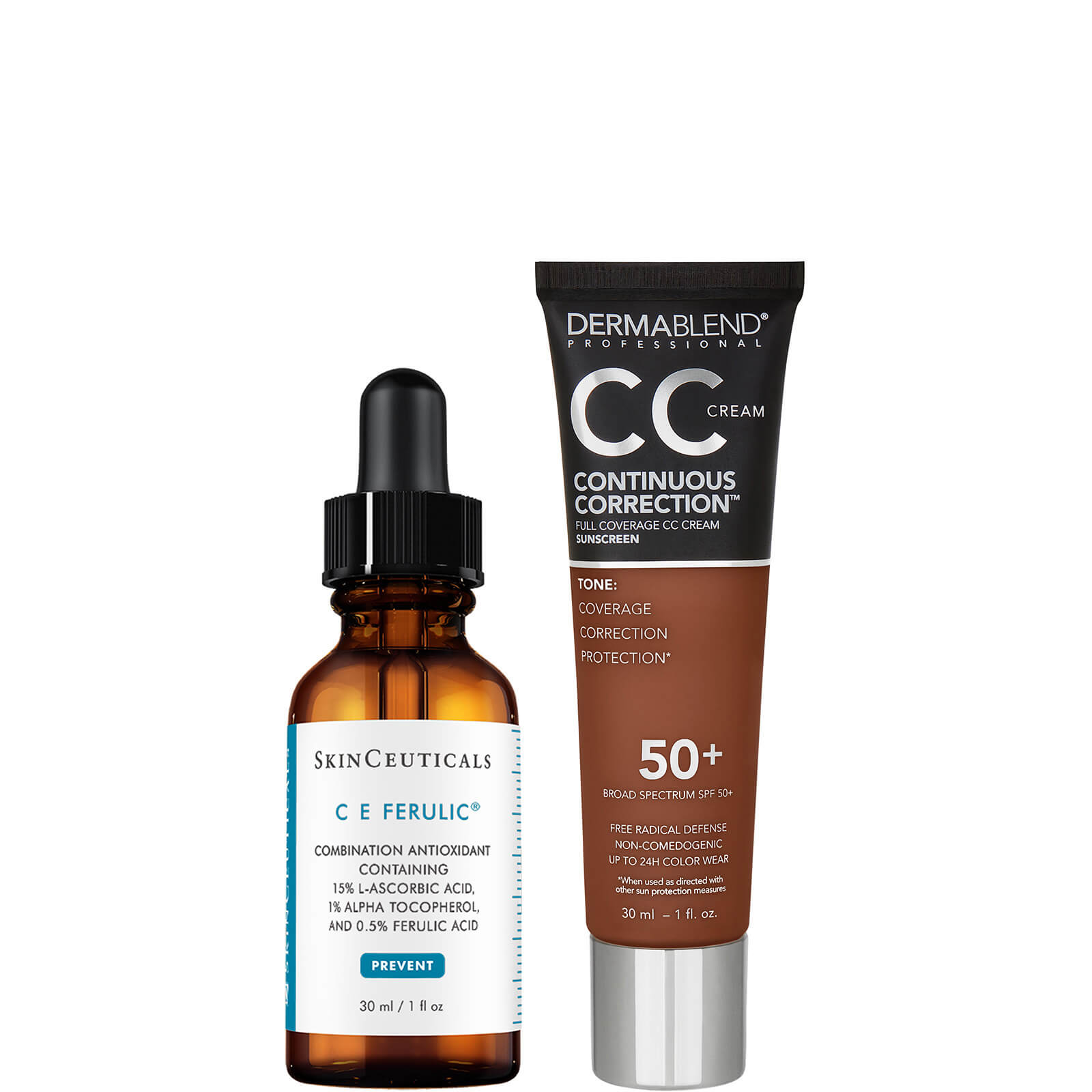 SkinCeuticals and Dermablend Anti-Aging Brightening Duo with Vitamin C and Niacinamide (Various Shades) (Worth $208.00) - 85N Deep 1 - 14219193 - Skin Care Our favorite combination, the Skinceuticals and De sku 14219193
