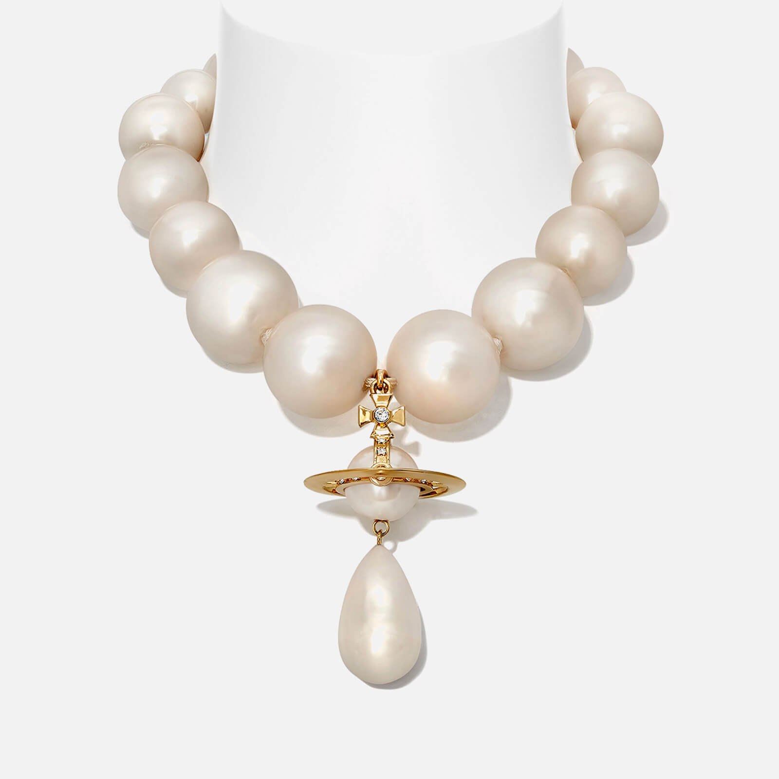 Vivienne Westwood Women's Giant Pearl Drop Necklace - Gold/Cream product