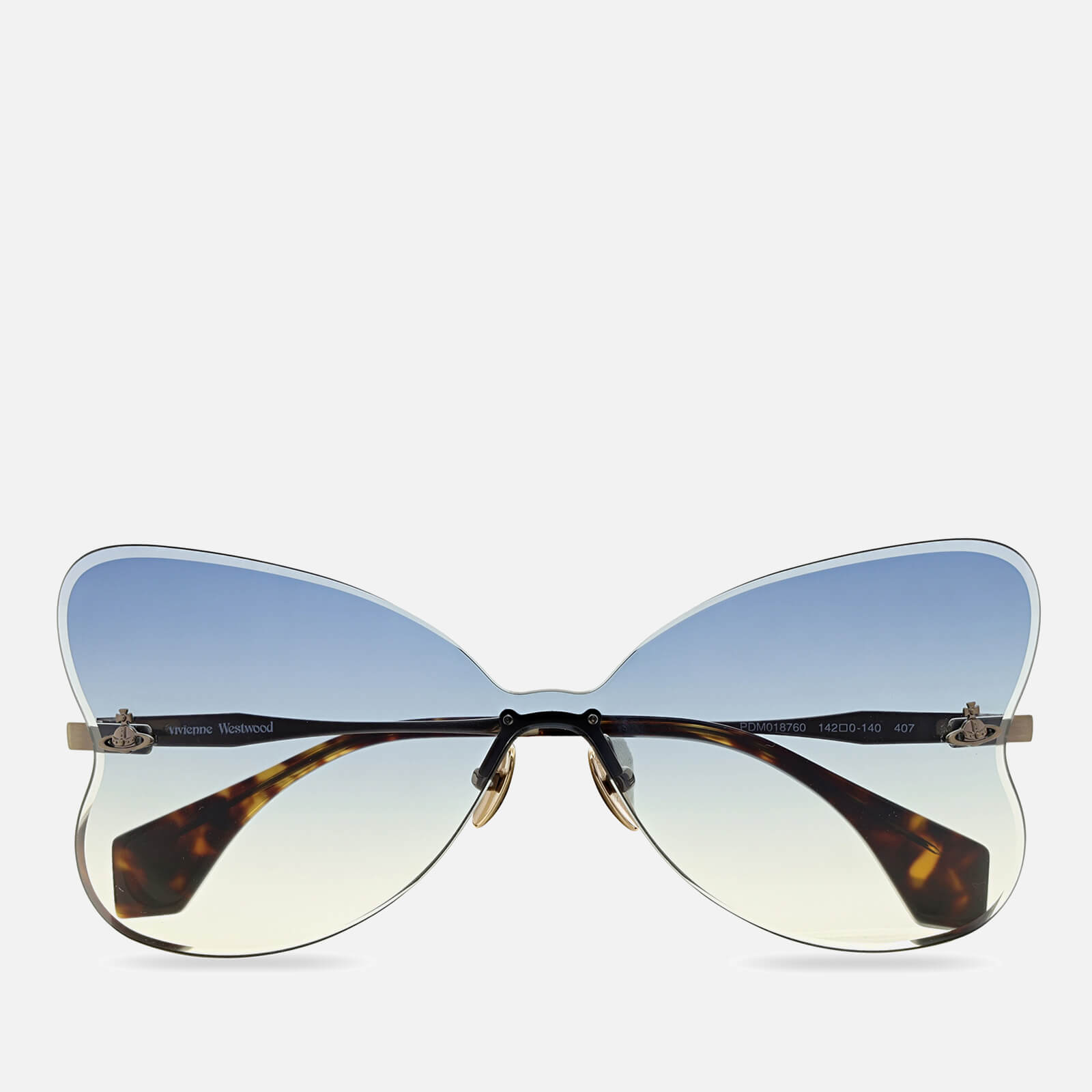 Vivienne Westwood Women's Yara Retro Sunglasses - Shiny Antique Gold