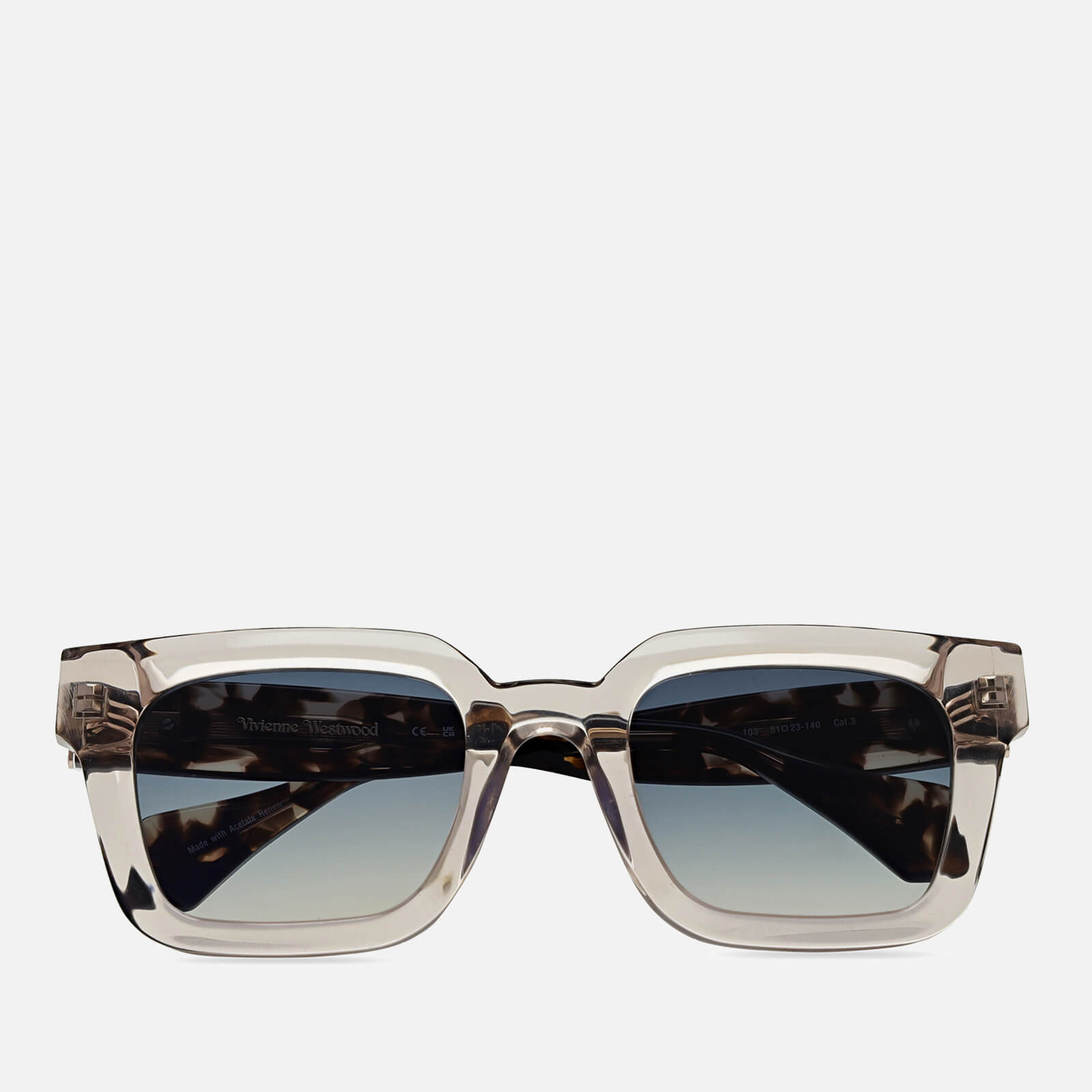 Image of Vivienne Westwood Cary Rectangle Acetate Sunglasses