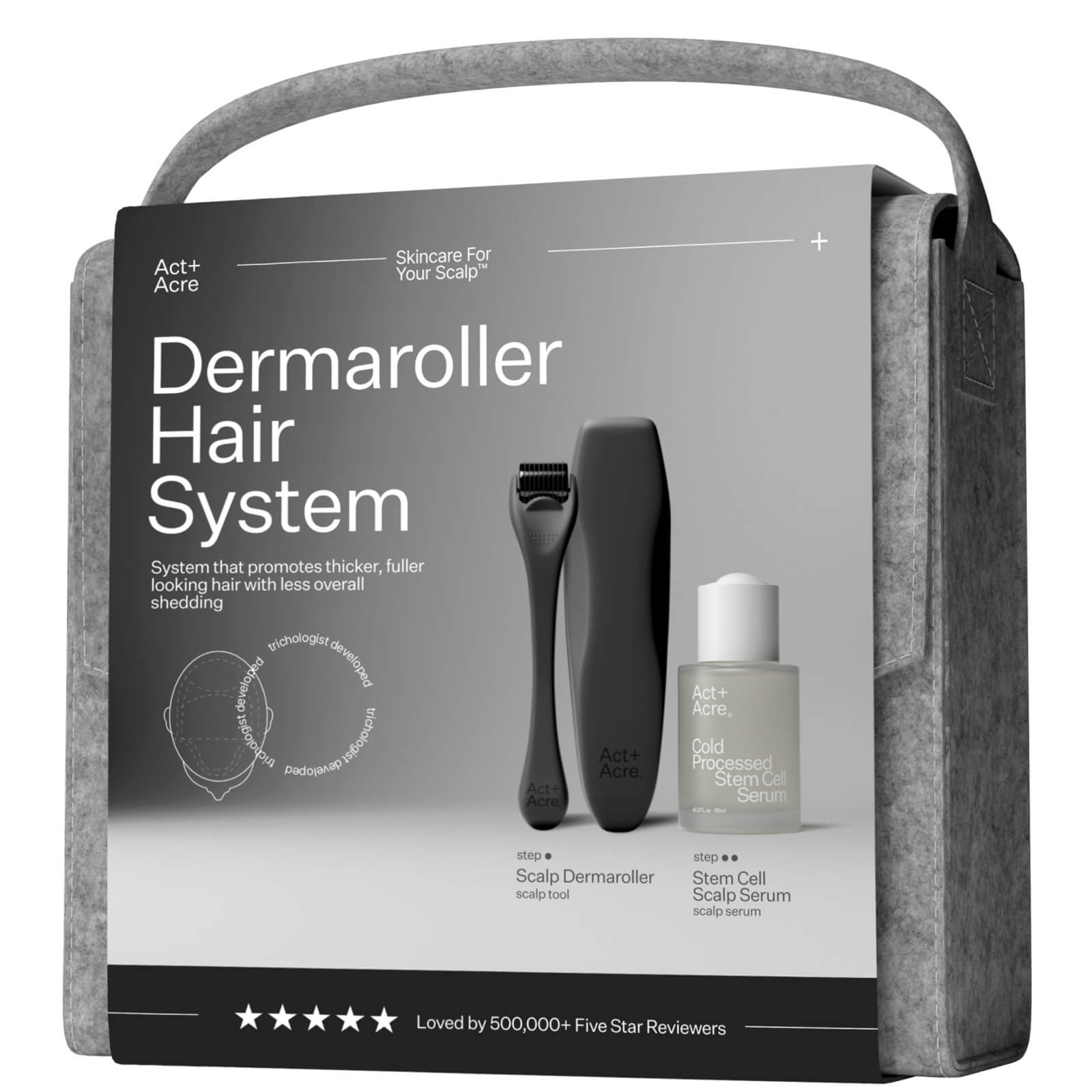 Act+acre Dermaroller Hair System In Gray