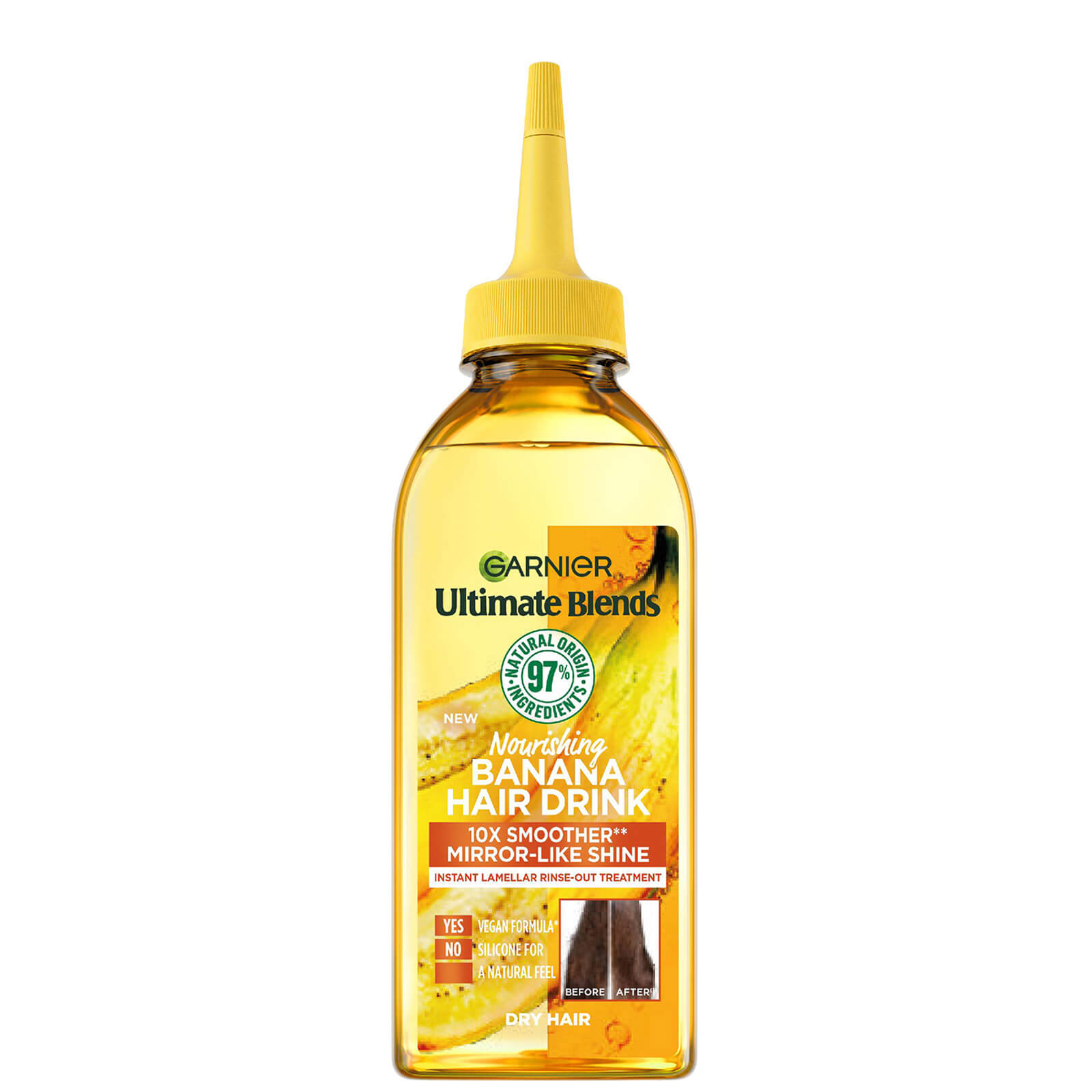 Image of Garnier Ultimate Blends Nourishing Banana Hair Drink Liquid Conditioner for Dry Hair 200ml