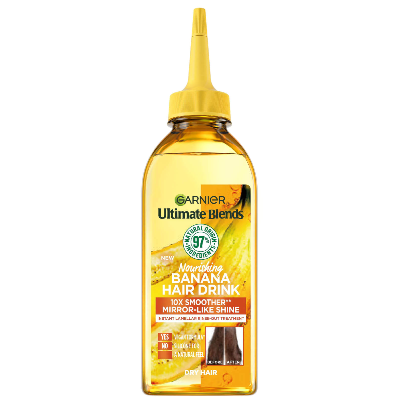 Garnier Ultimate Blends Nourishing Banana Hair Drink Liquid Conditioner For Dry Hair 200ml In Brown