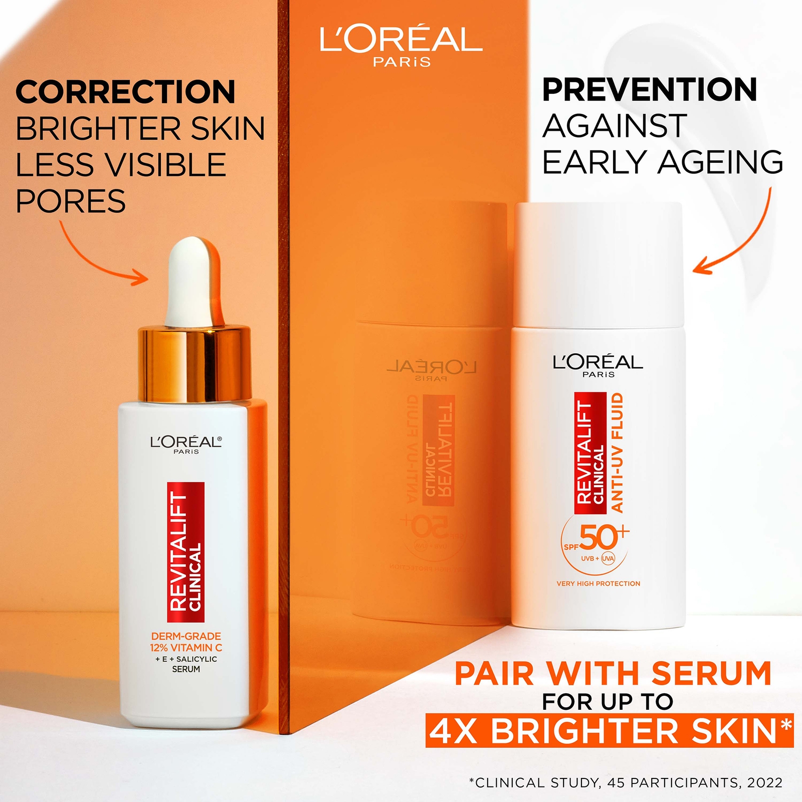 Thumbnail - L'Oréal Paris Revitalift Clinical Vitamin C UV Fluid SPF 50+ Moisturiser 50ml