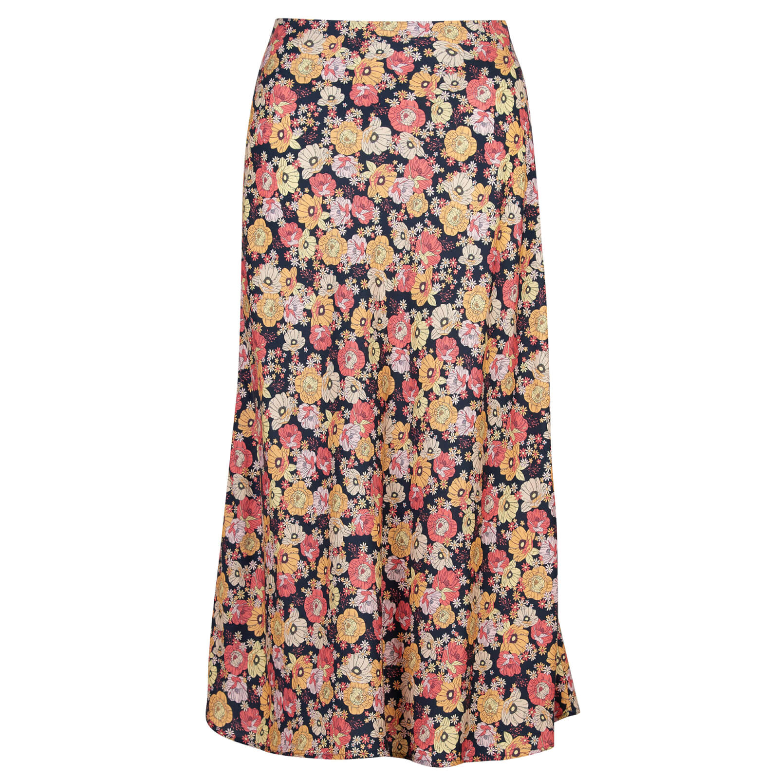 Barbour Coraline Floral-Print Lyocell-Satin Skirt